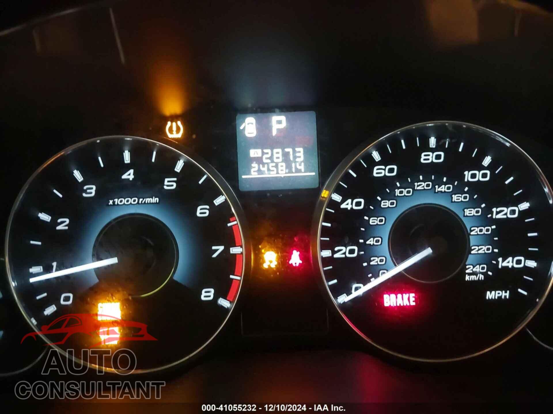 SUBARU OUTBACK 2012 - 4S4BRBKCXC3265072