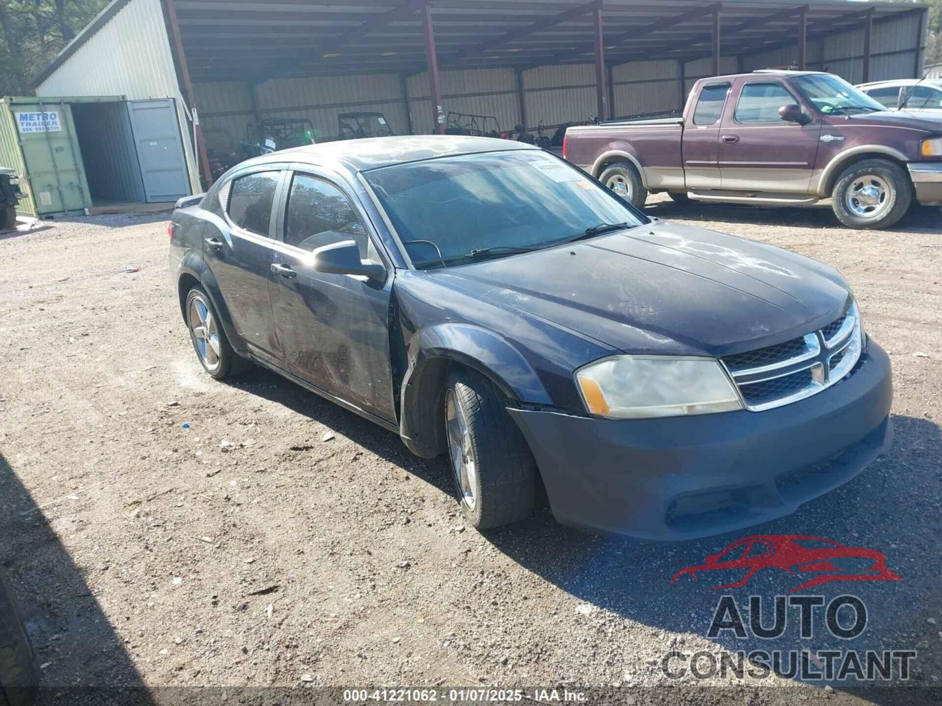 DODGE AVENGER 2012 - 1C3CDZEG3CN198726