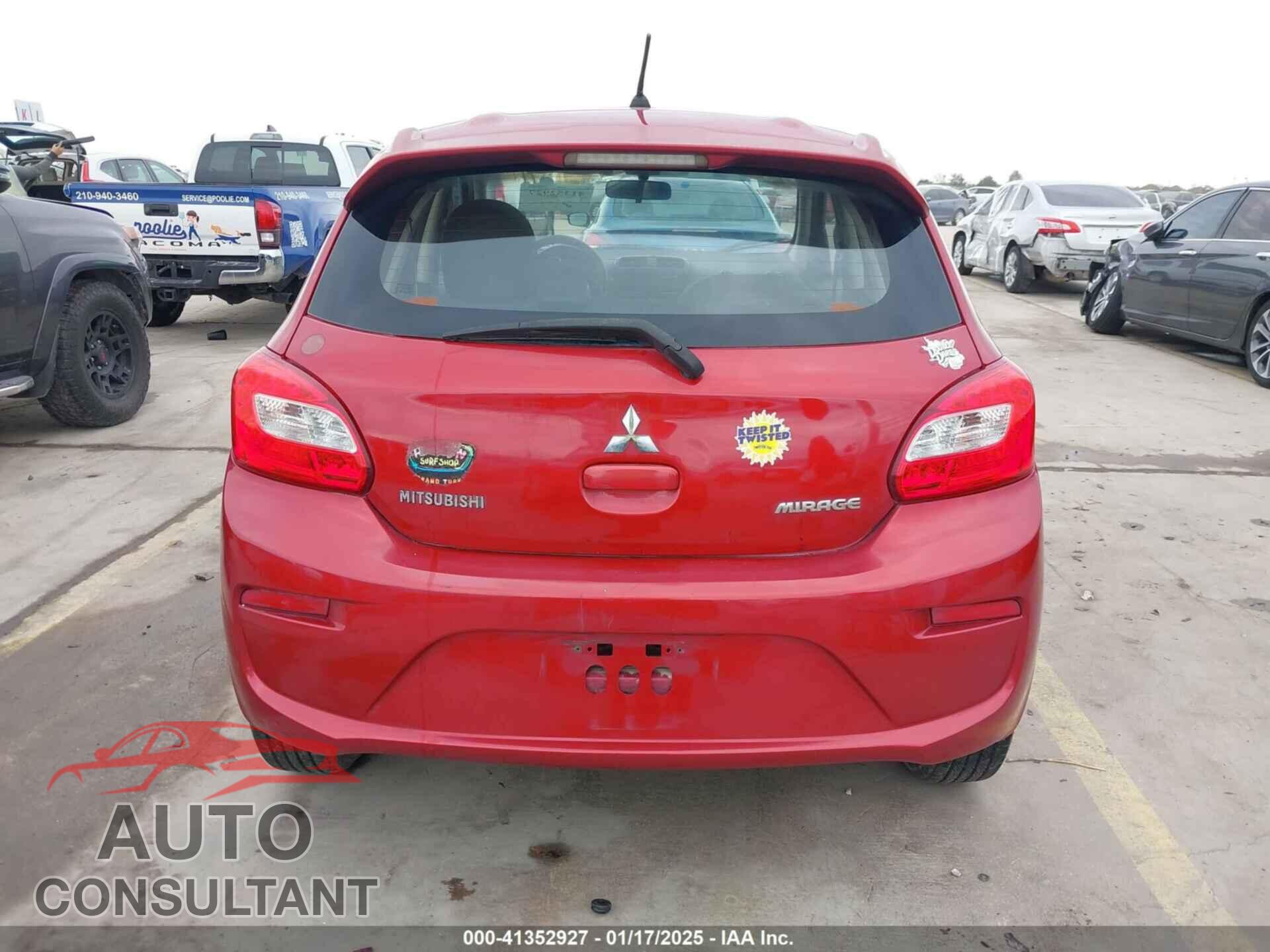 MITSUBISHI MIRAGE 2017 - ML32A3HJ1HH001968