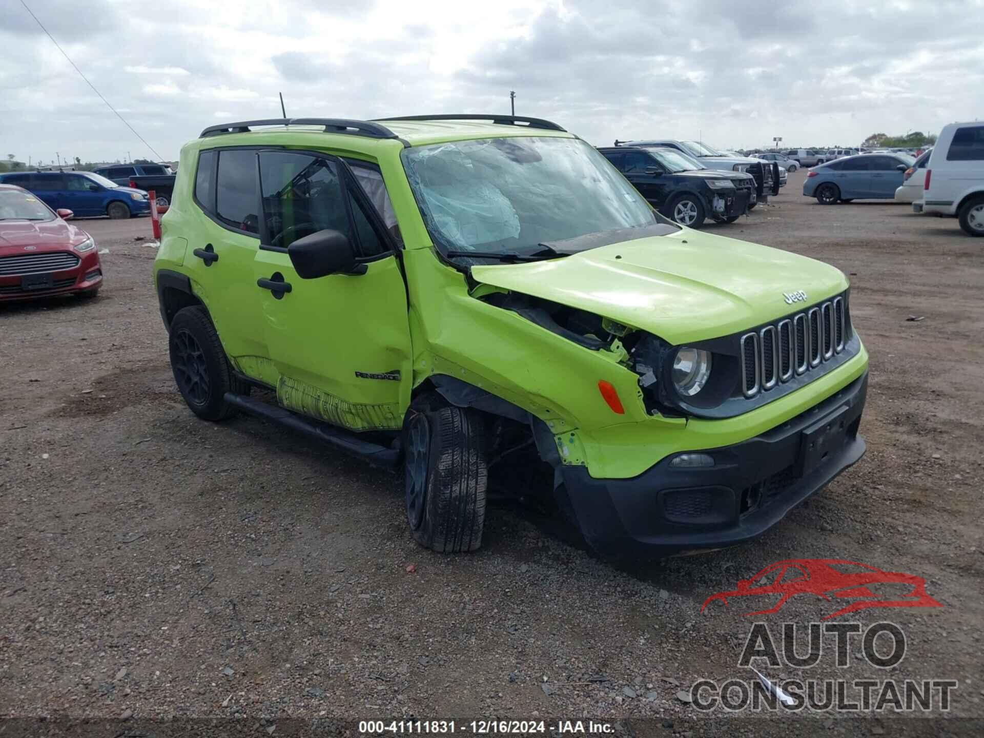 JEEP RENEGADE 2017 - ZACCJBAB8HPG31848