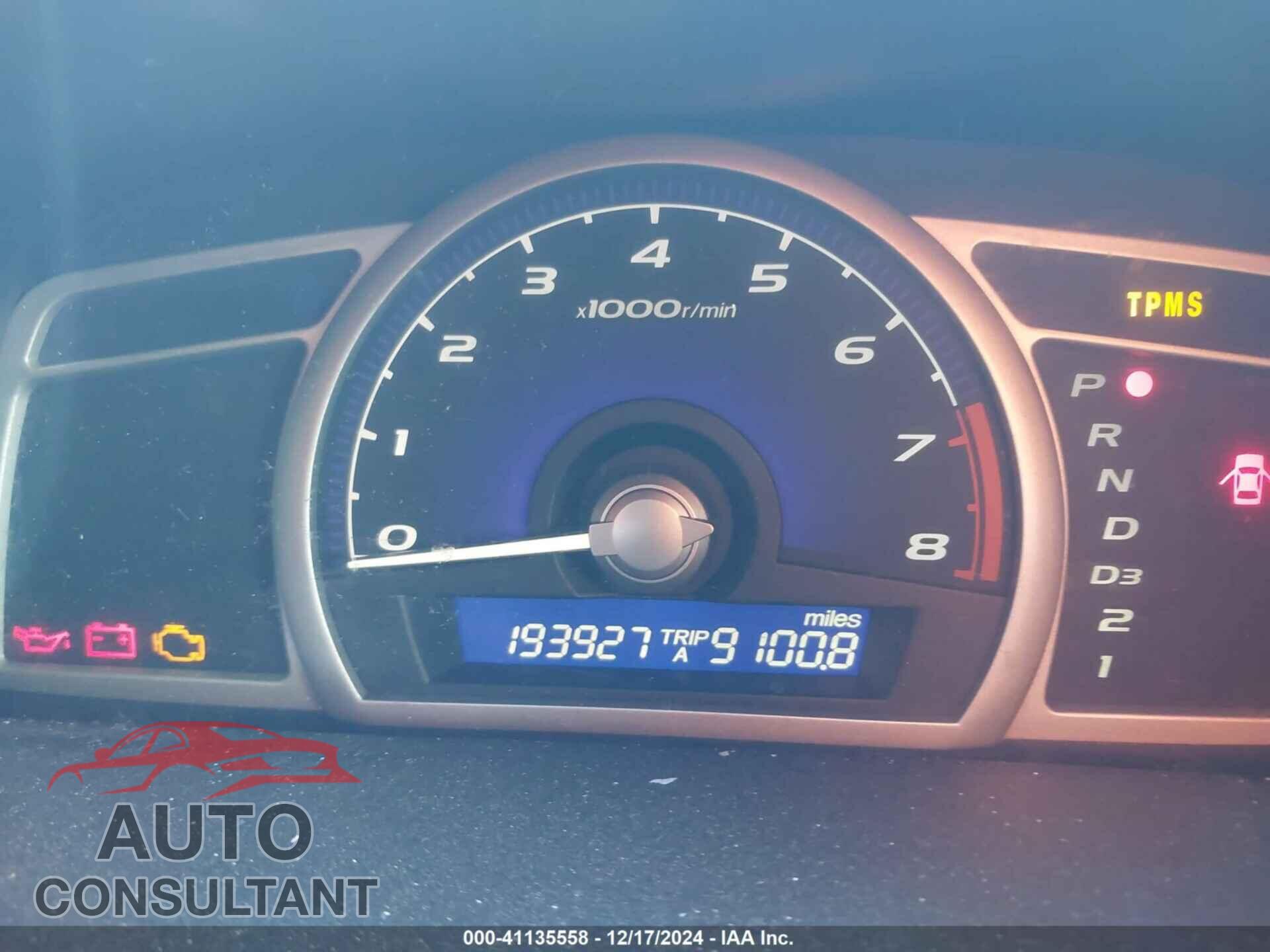 HONDA CIVIC 2009 - 19XFA16609E018236