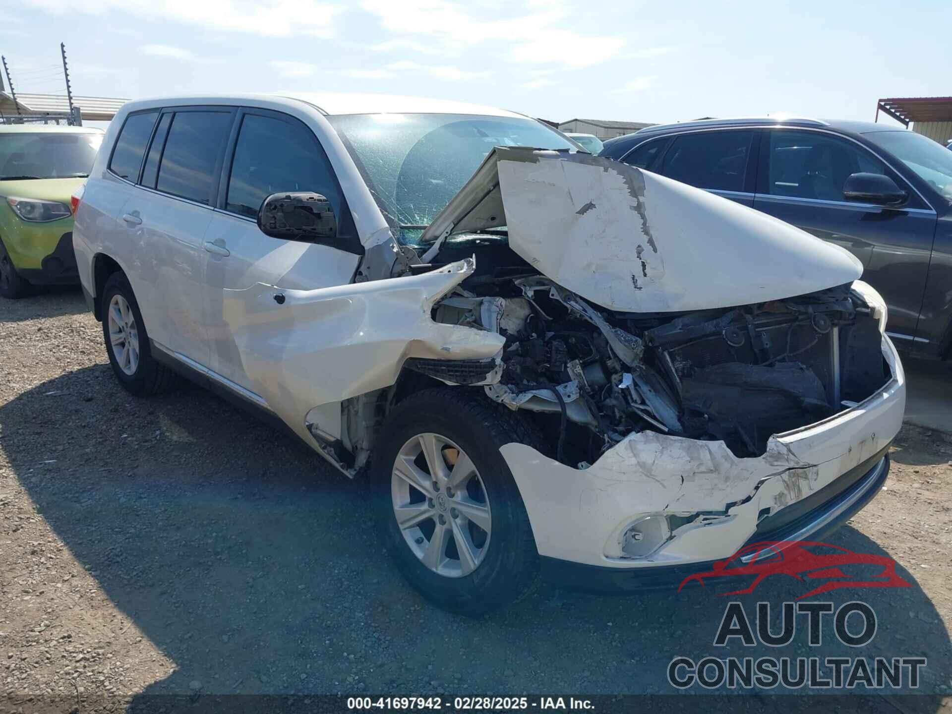 TOYOTA HIGHLANDER 2011 - 5TDZA3EH7BS011324