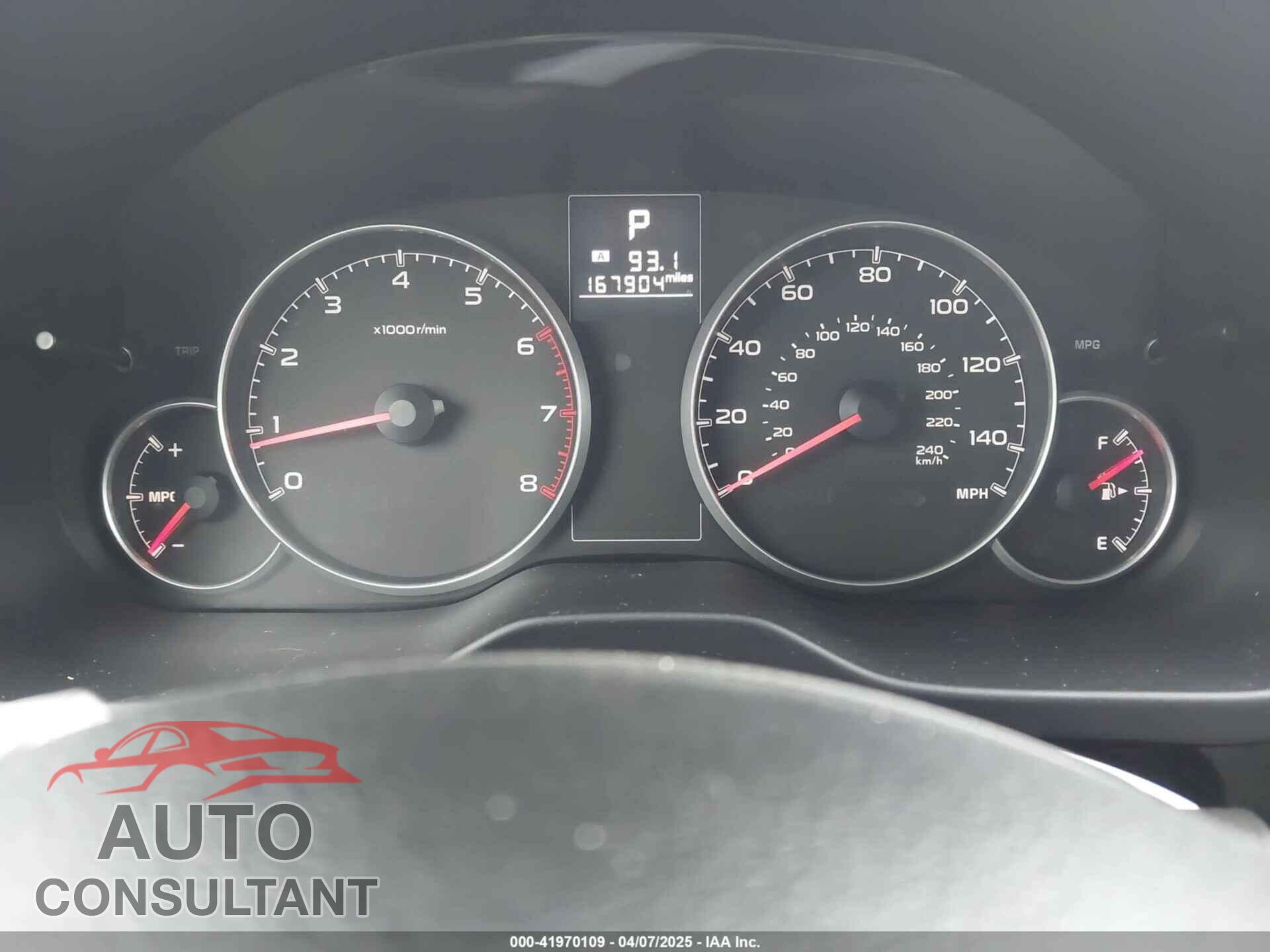 SUBARU OUTBACK 2014 - 4S4BRBCC4E3212594