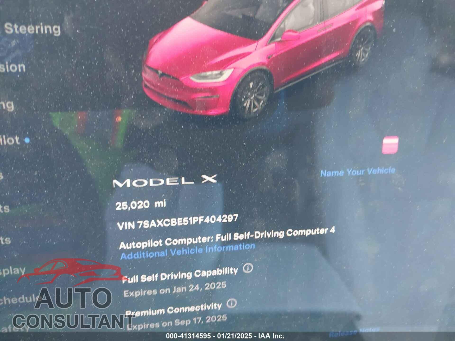 TESLA MODEL X 2023 - 7SAXCBE51PF404297
