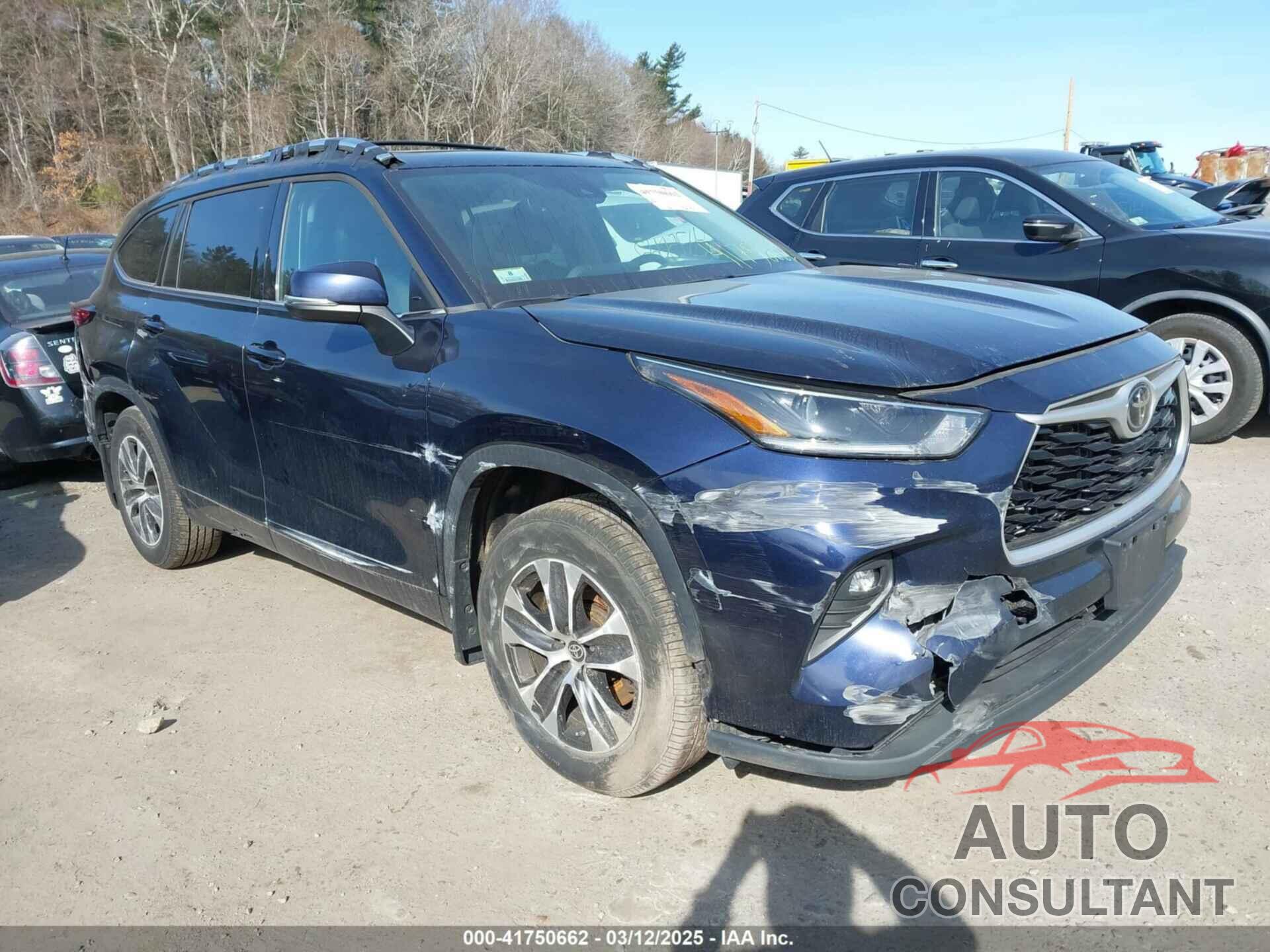 TOYOTA HIGHLANDER 2021 - 5TDGZRBH2MS142347