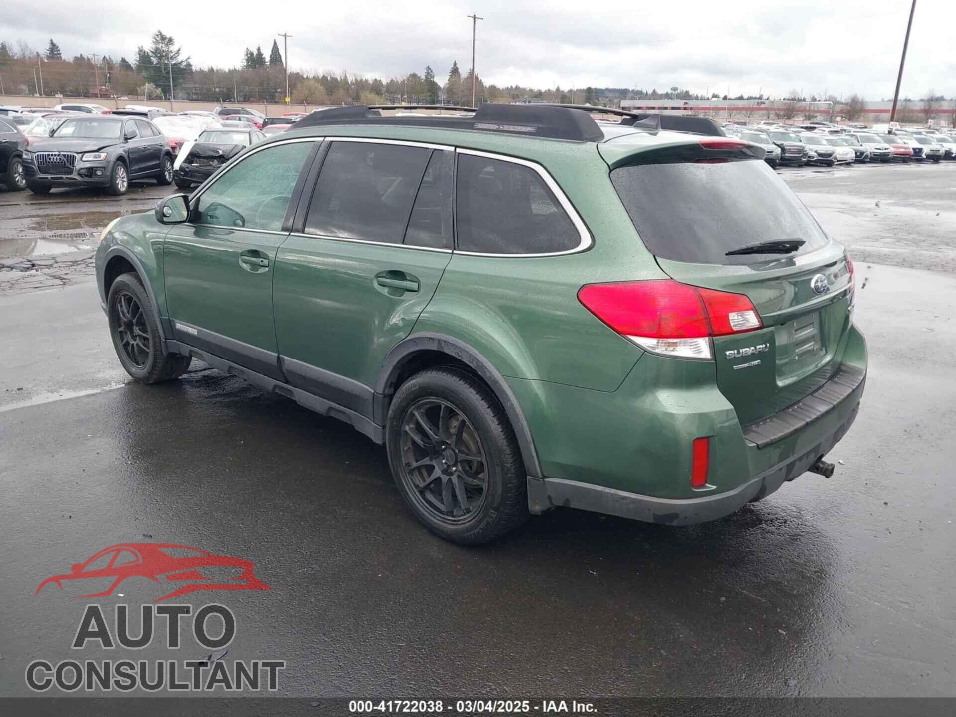 SUBARU OUTBACK 2011 - 4S4BRBLC1B3364067