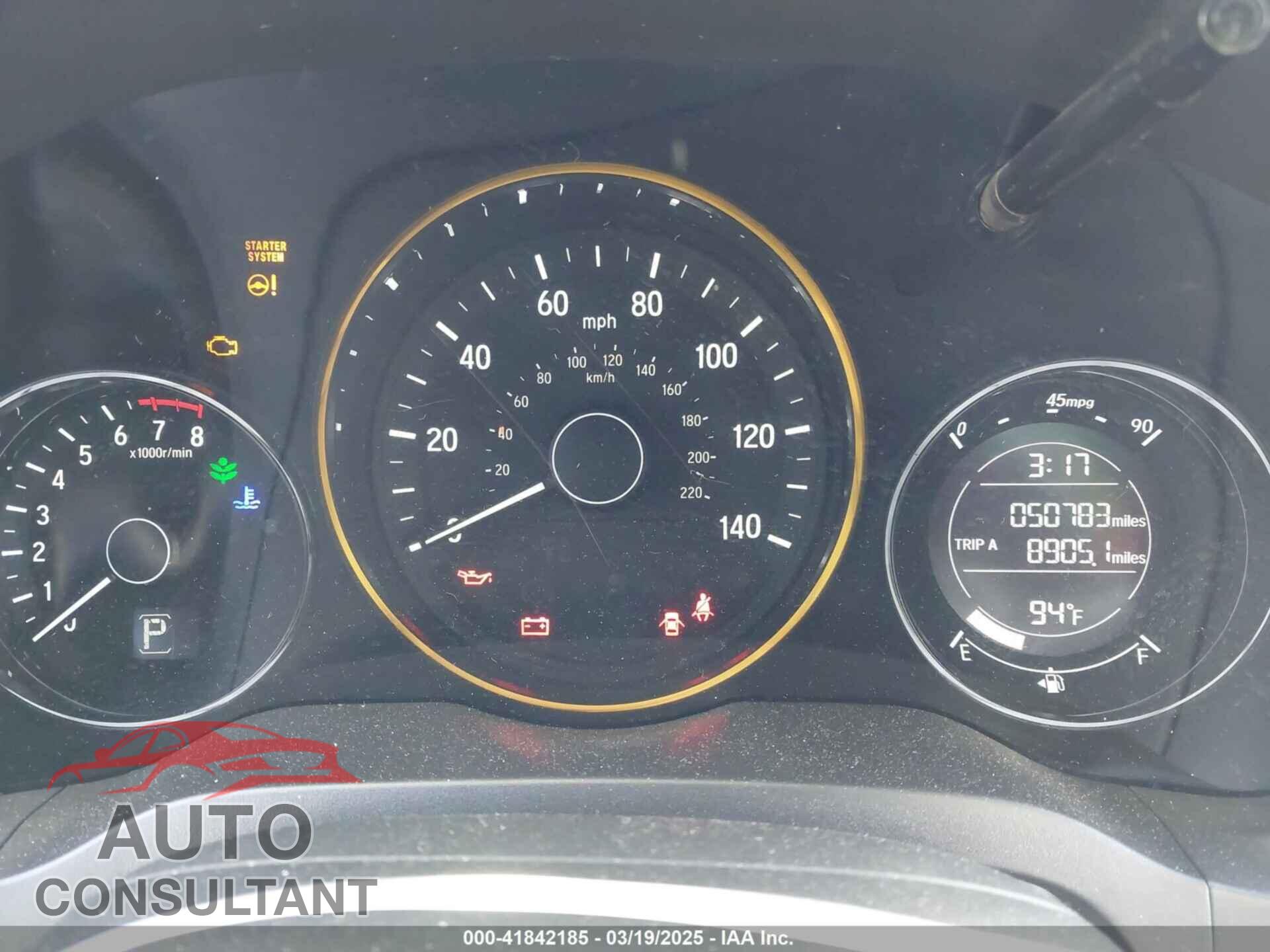 HONDA HR-V 2016 - 3CZRU5H54GM745568