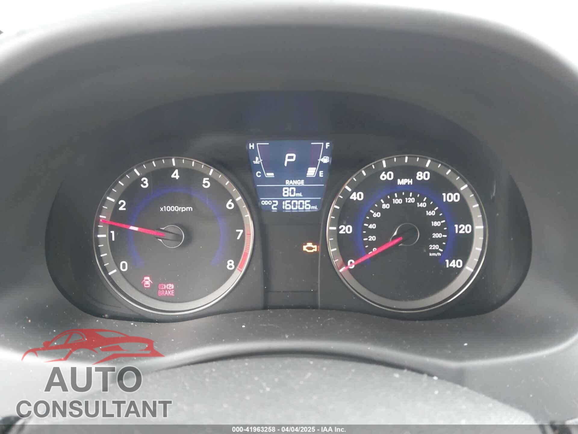 HYUNDAI ACCENT 2012 - KMHCU4AEXCU168661