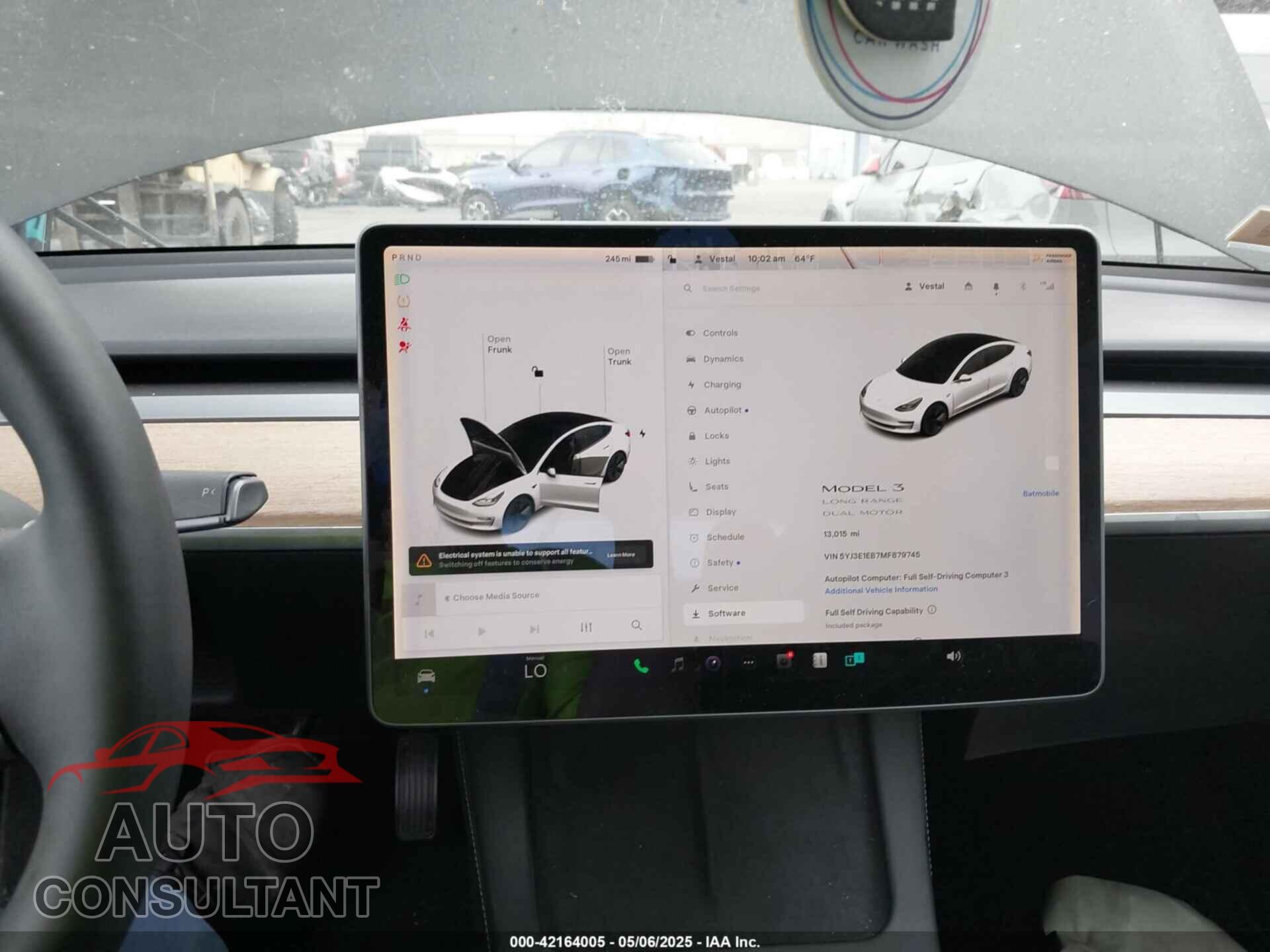 TESLA MODEL 3 2021 - 5YJ3E1EB7MF879745