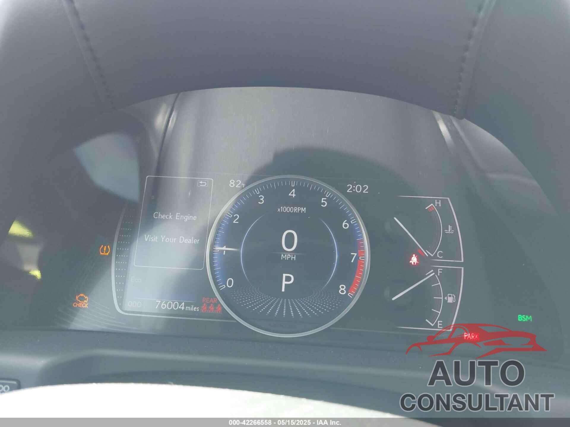 LEXUS ES 350 2019 - 58ABZ1B17KU008512