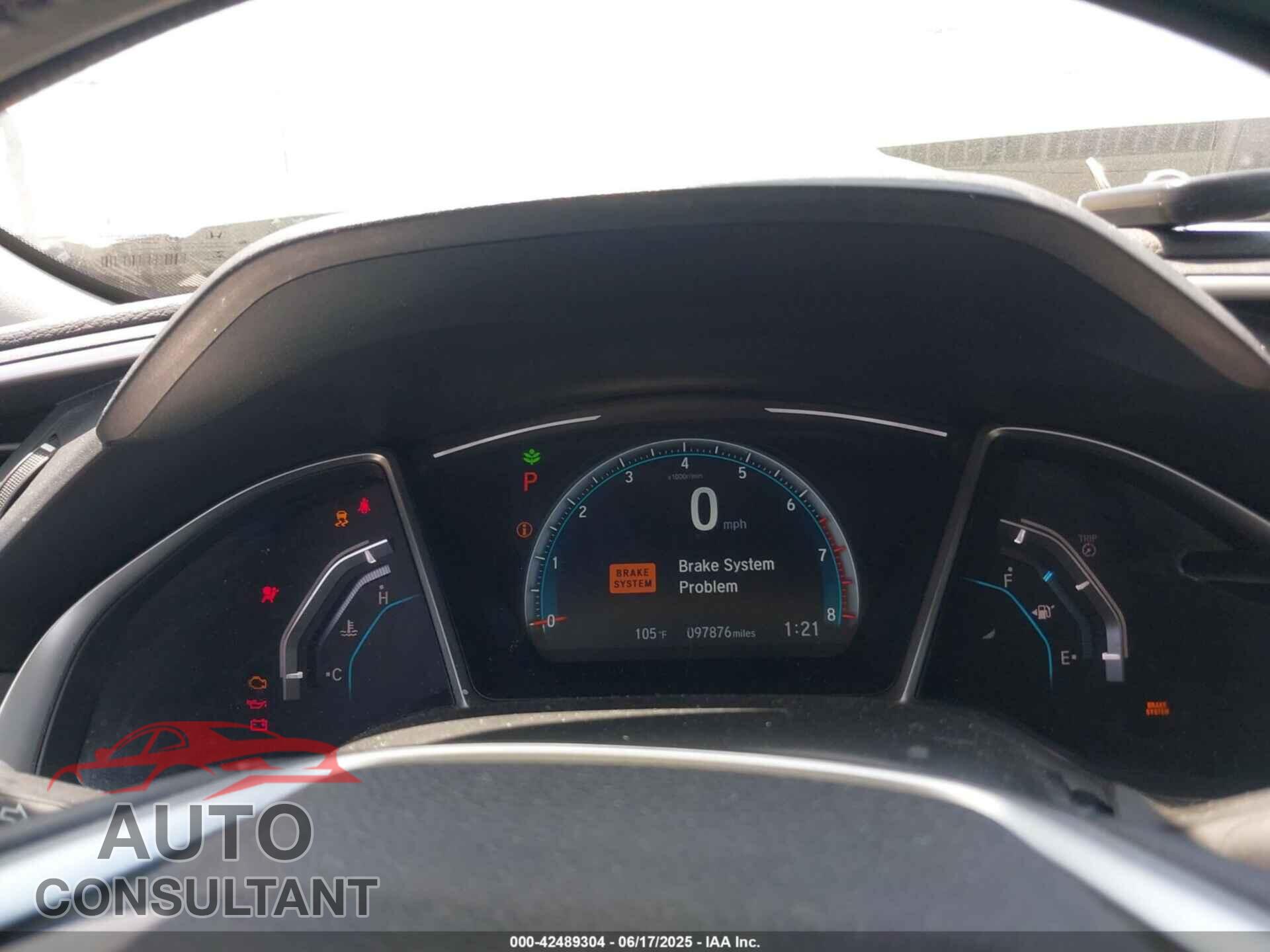 HONDA CIVIC 2017 - 2HGFC1F78HH636069