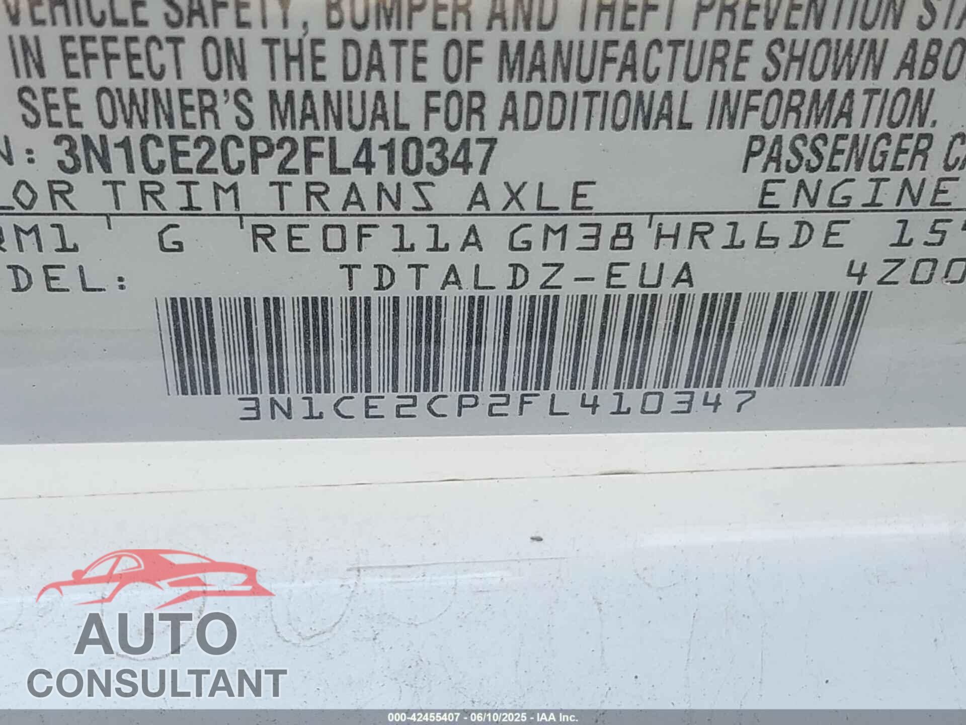 NISSAN VERSA NOTE 2015 - 3N1CE2CP2FL410347