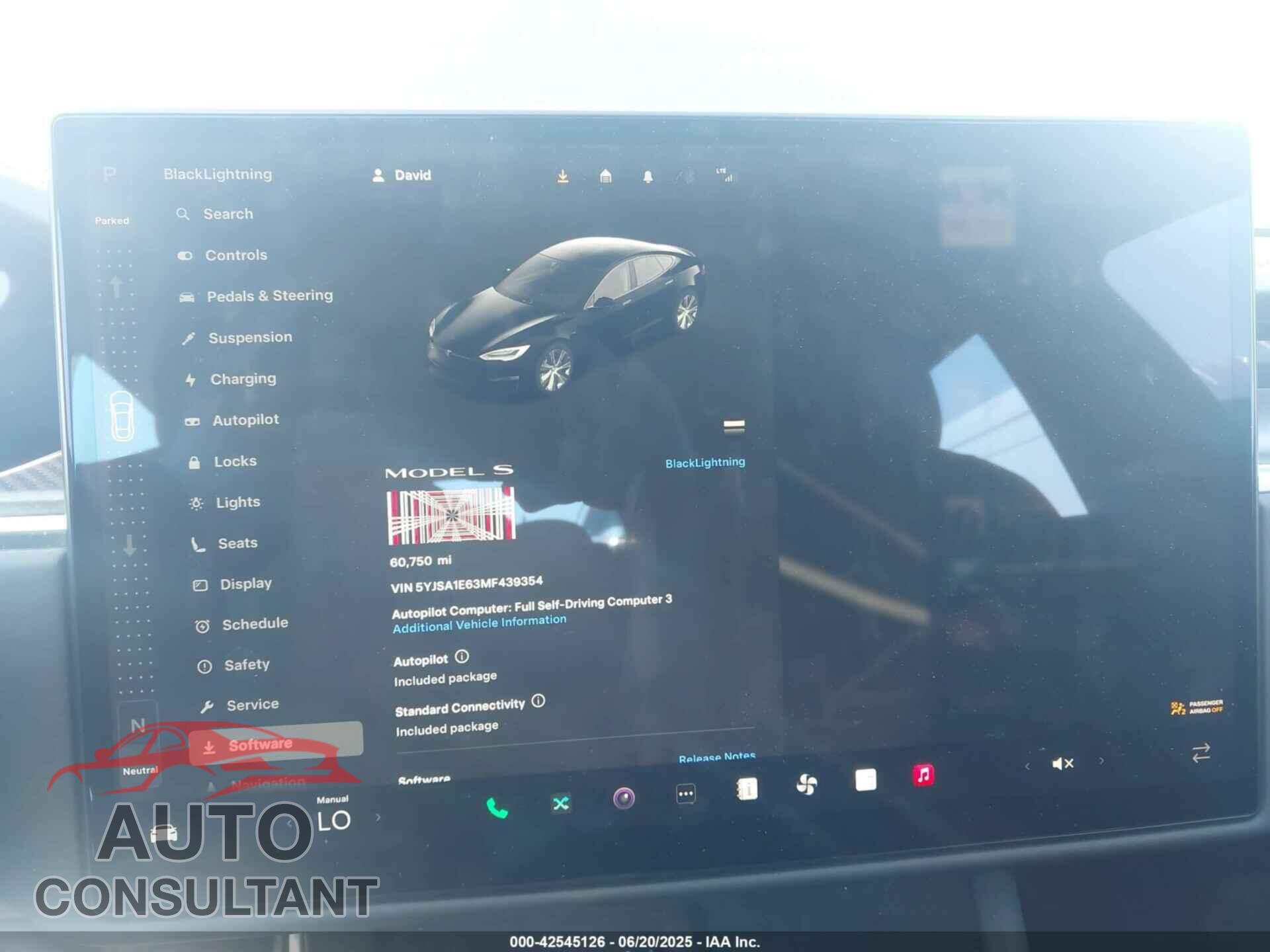 TESLA MODEL S 2021 - 5YJSA1E63MF439354