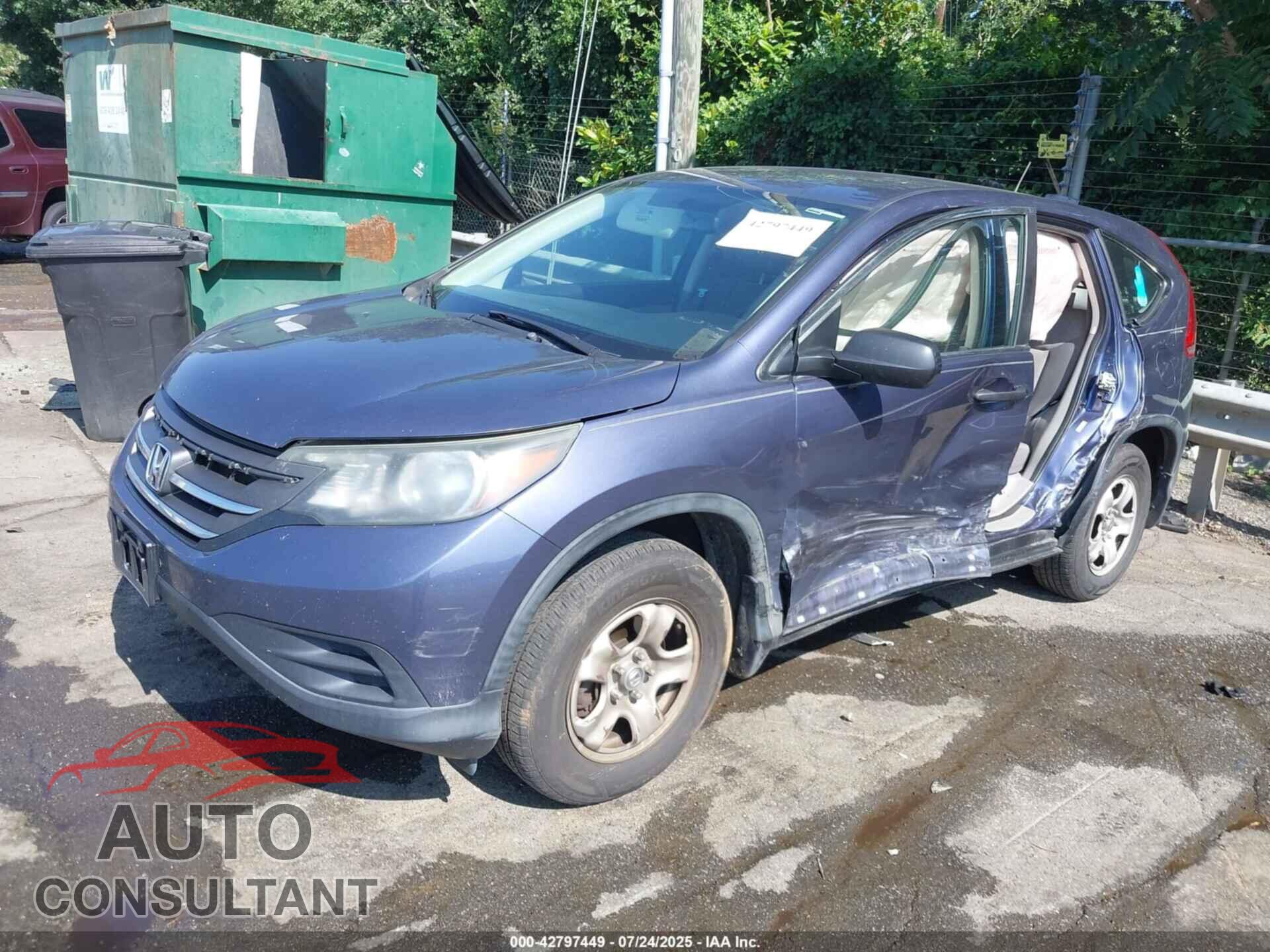 HONDA CR-V 2013 - 5J6RM4H33DL012711