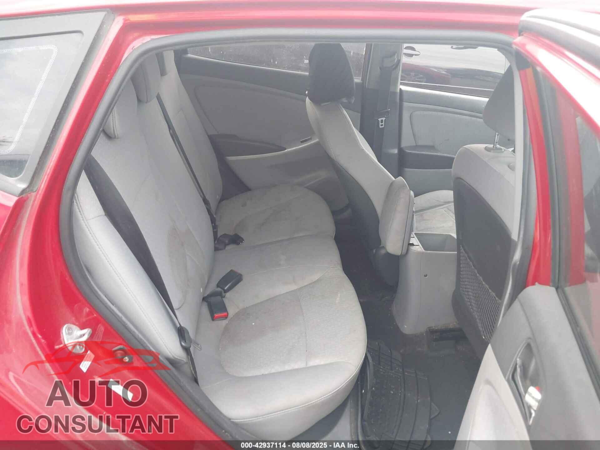 HYUNDAI ACCENT 2012 - KMHCU5AEXCU018071
