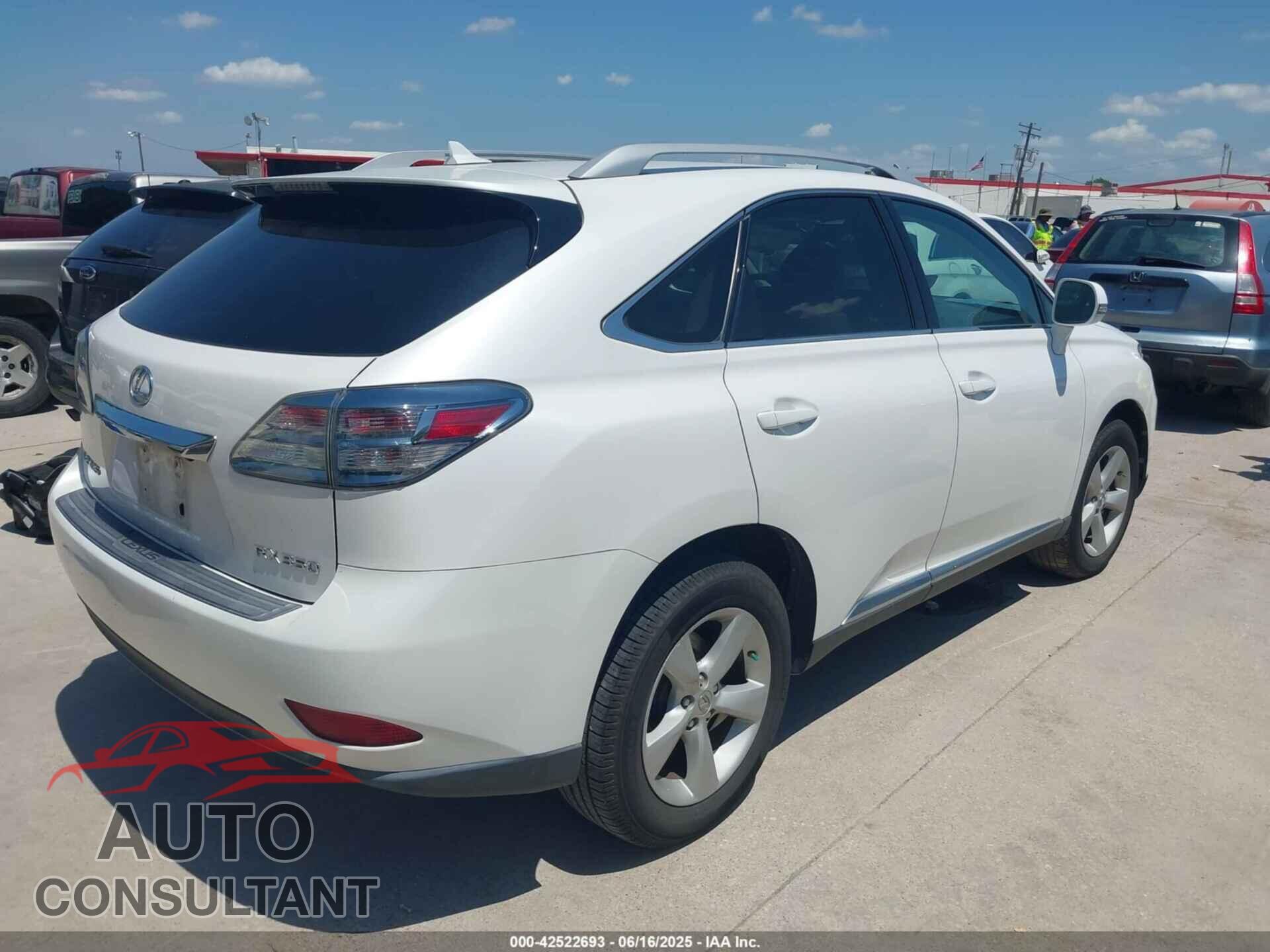 LEXUS RX 350 2010 - 2T2BK1BA4AC038283