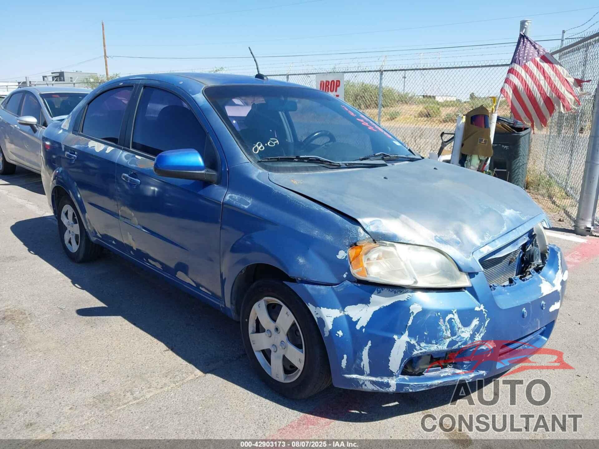 CHEVROLET AVEO 2009 - KL1TD56E49B631764