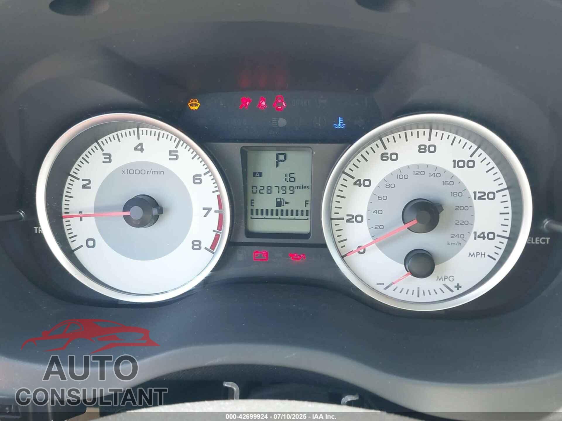 SUBARU IMPREZA 2014 - JF1GJAA62EH024125