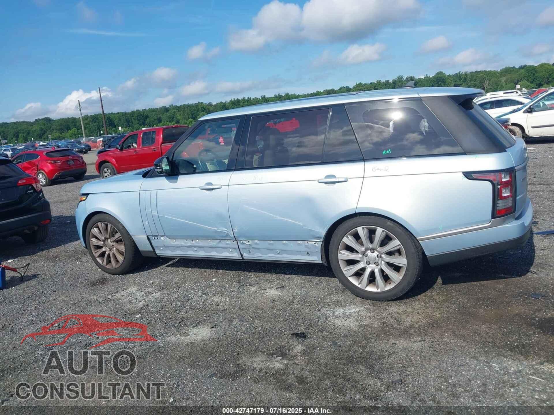LAND ROVER RANGE ROVER 2016 - SALGS3EF0GA249502