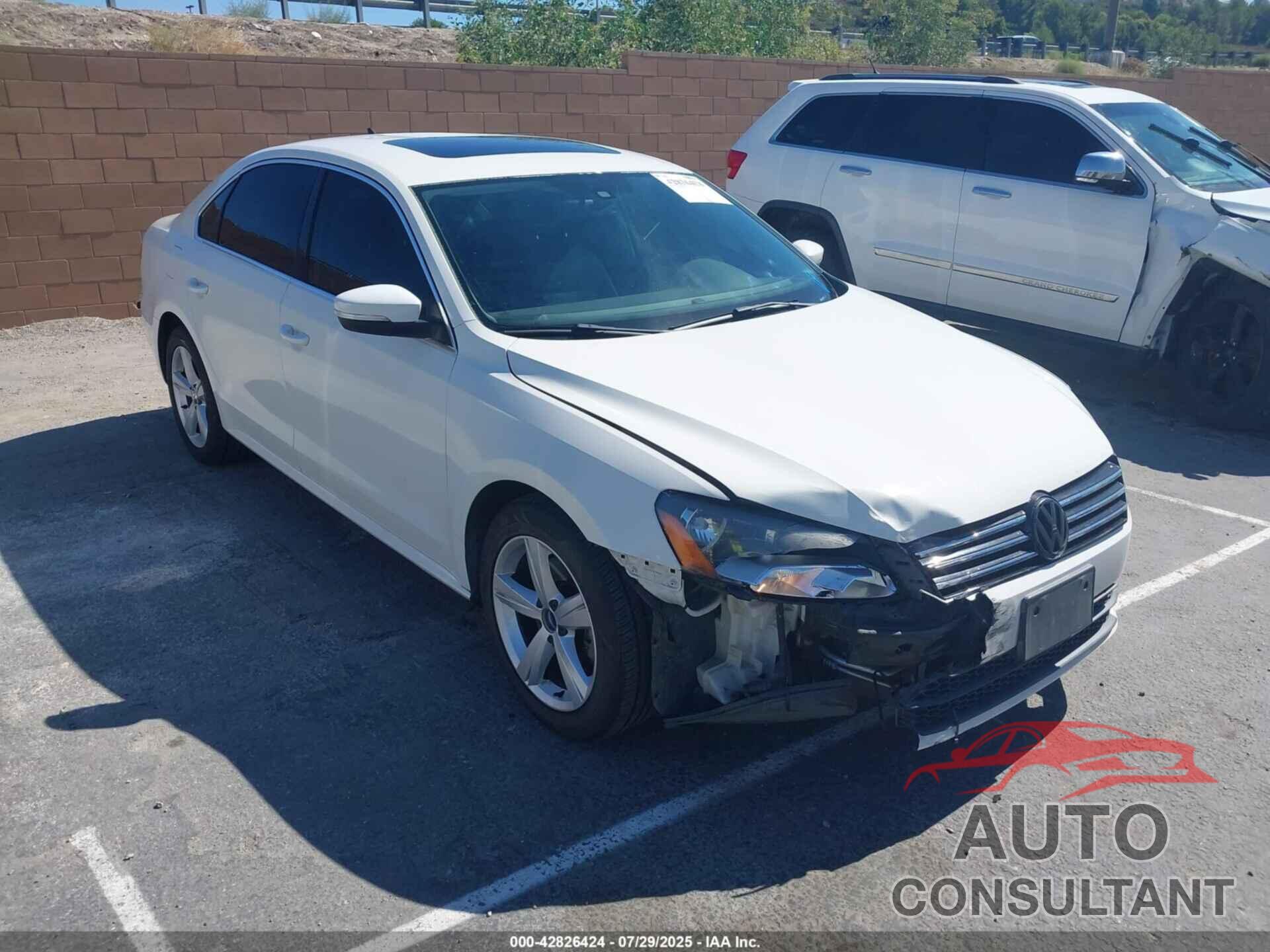 VOLKSWAGEN PASSAT 2013 - 1VWBP7A35DC057625