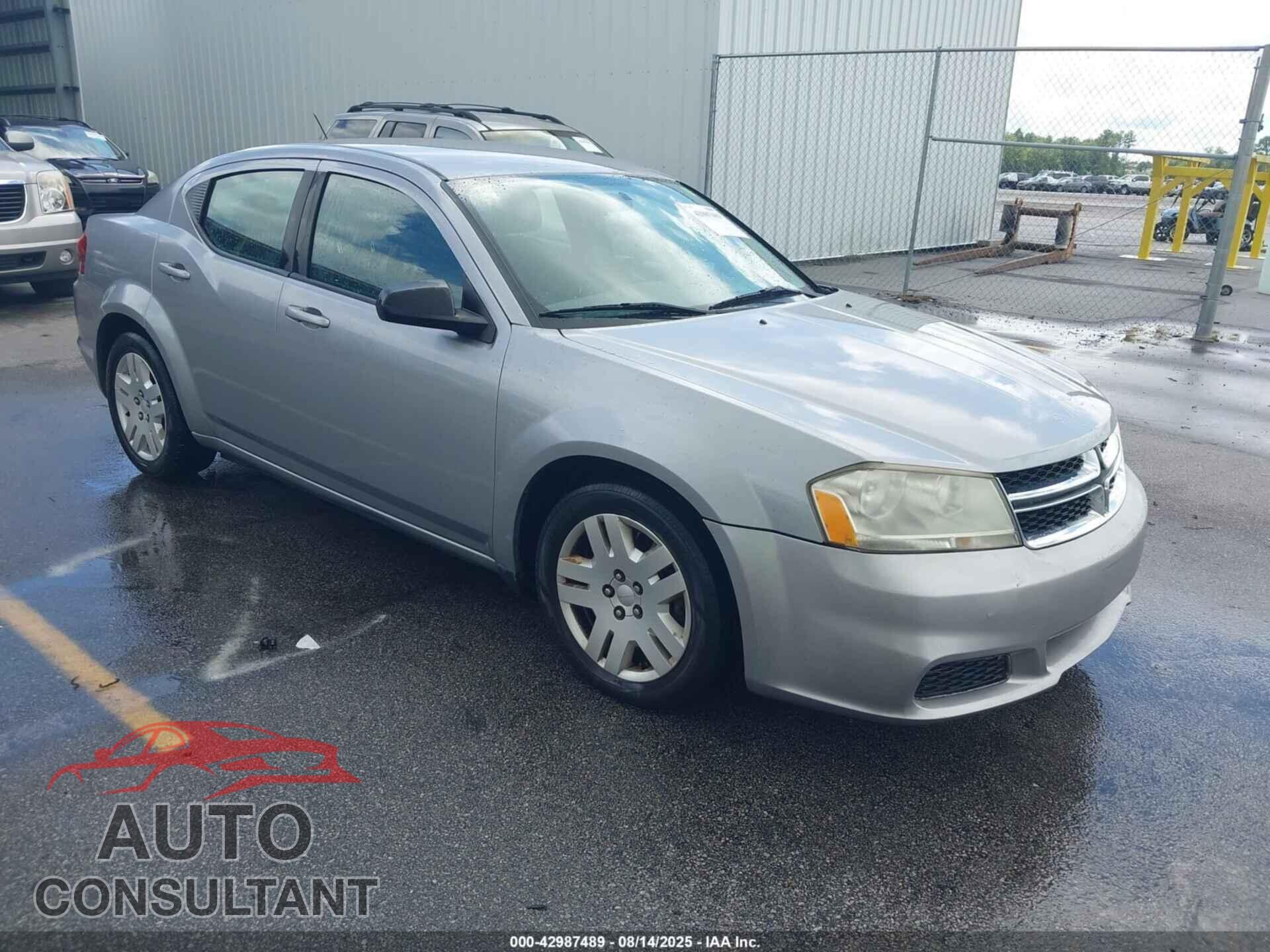 DODGE AVENGER 2013 - 1C3CDZAB7DN627247