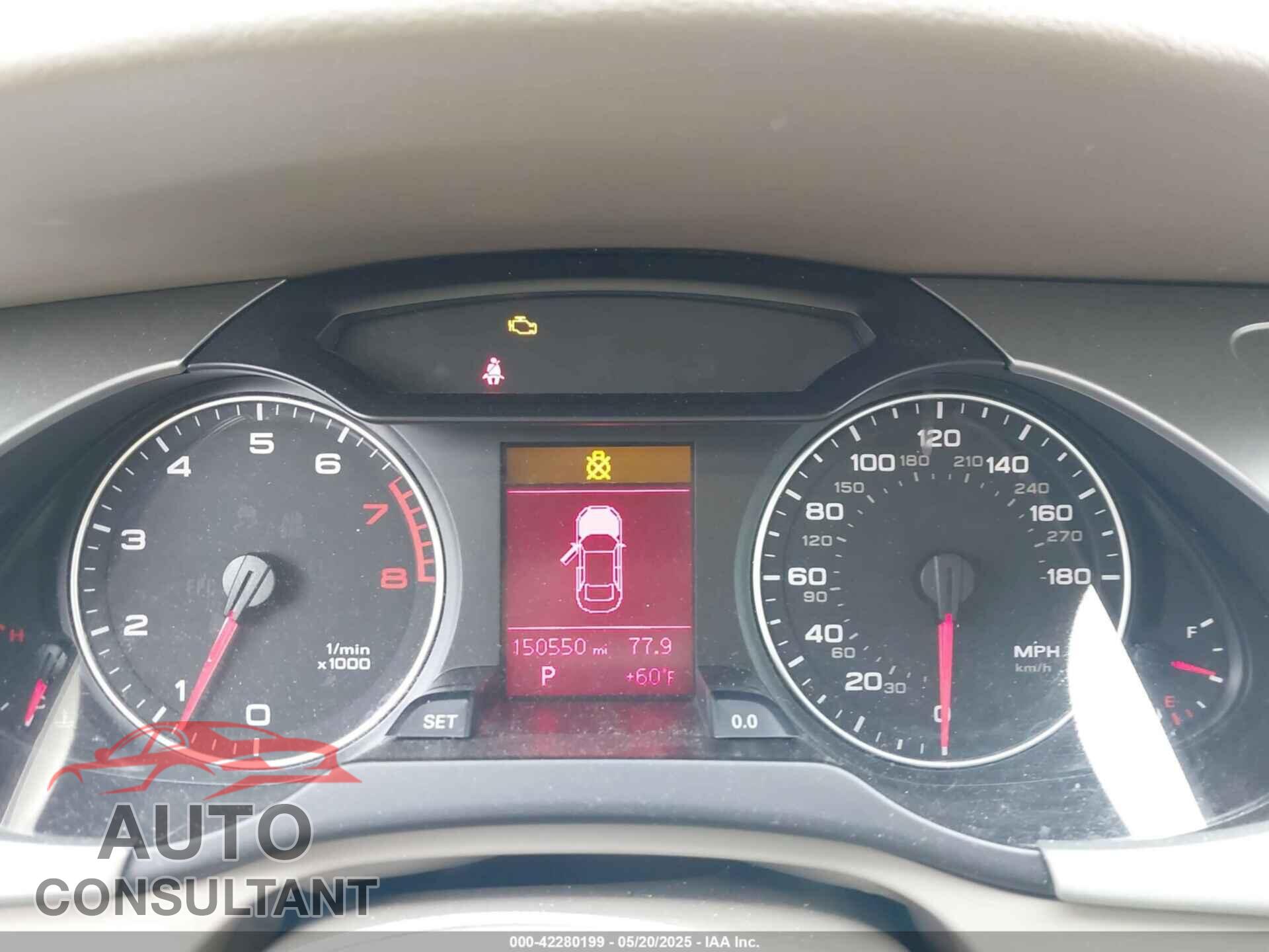 AUDI A4 2009 - WAULK78K69N008512