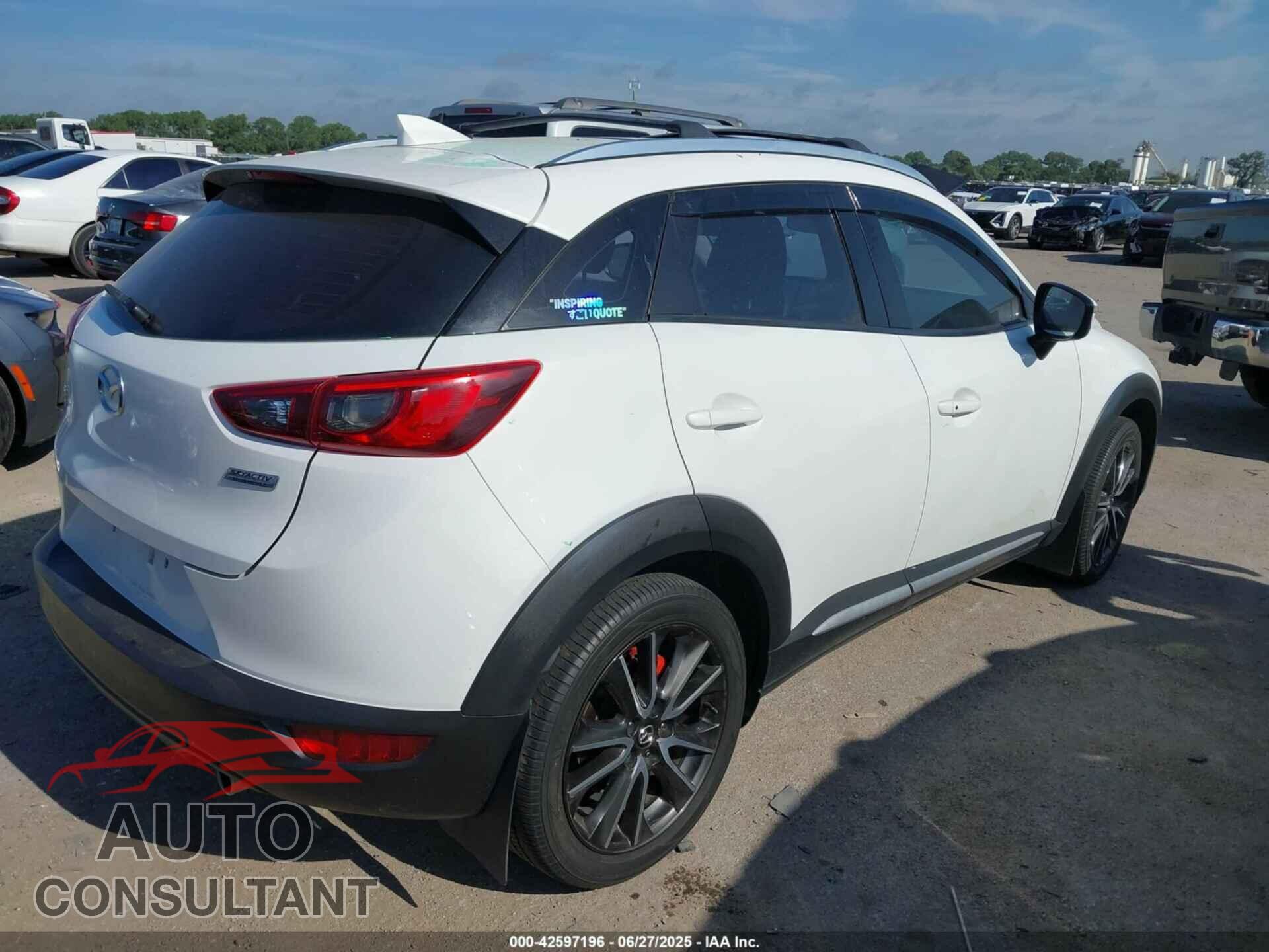 MAZDA CX-3 2016 - JM1DKBD70G0117621