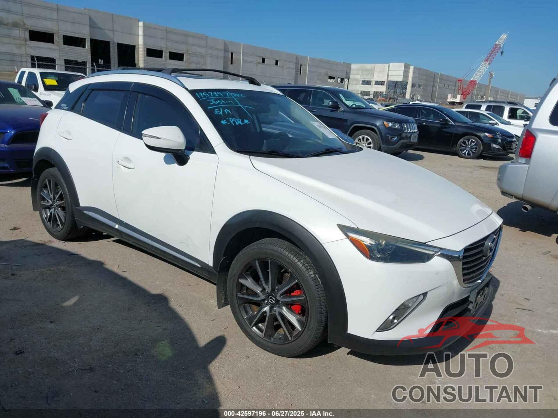 MAZDA CX-3 2016 - JM1DKBD70G0117621