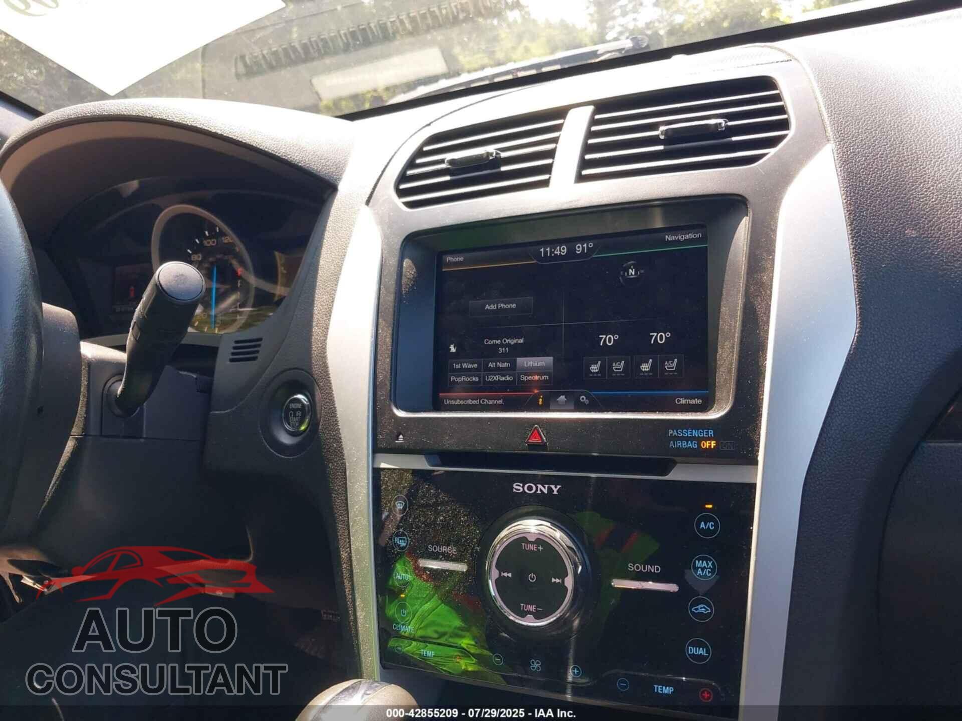 FORD EXPLORER 2011 - 1FMHK8F80BGA57698