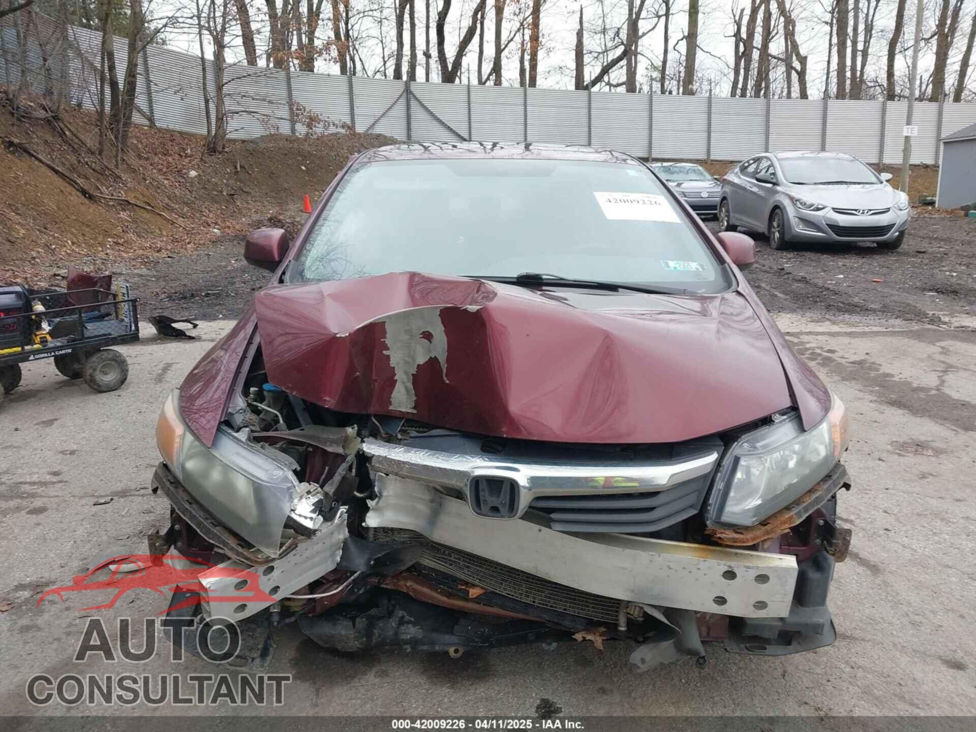 HONDA CIVIC 2012 - 2HGFB2F83CH543244
