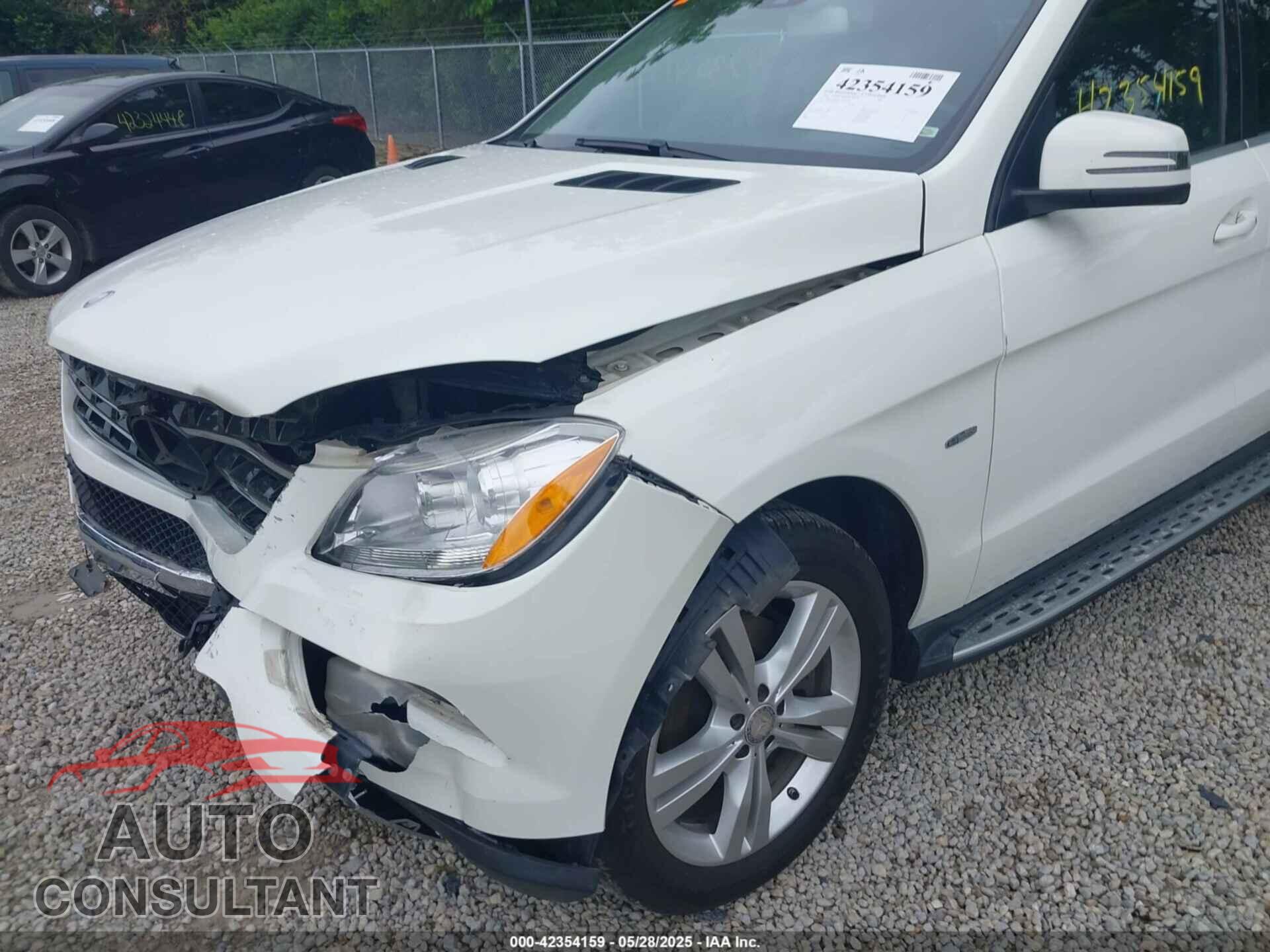 MERCEDES-BENZ ML 2012 - 4JGDA5HB5CA081413