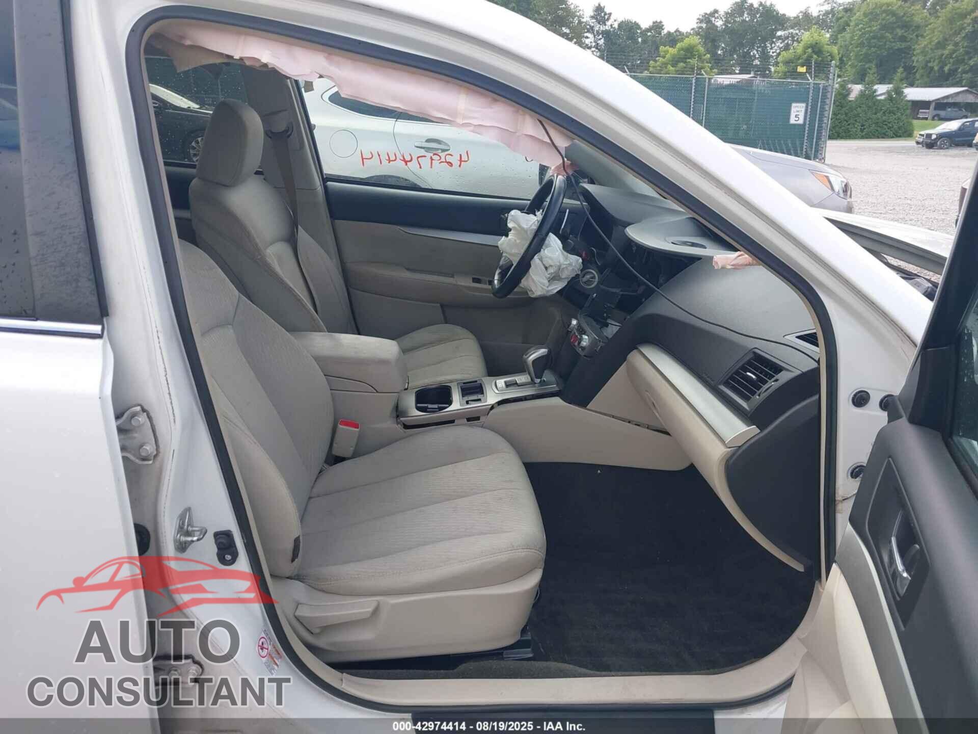 SUBARU OUTBACK 2011 - 4S4BRBCC7B3434462