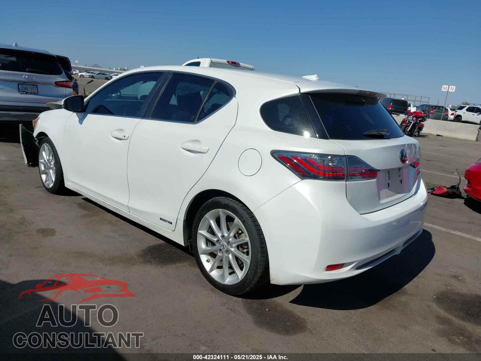 LEXUS CT 200H 2013 - JTHKD5BH4D2143913