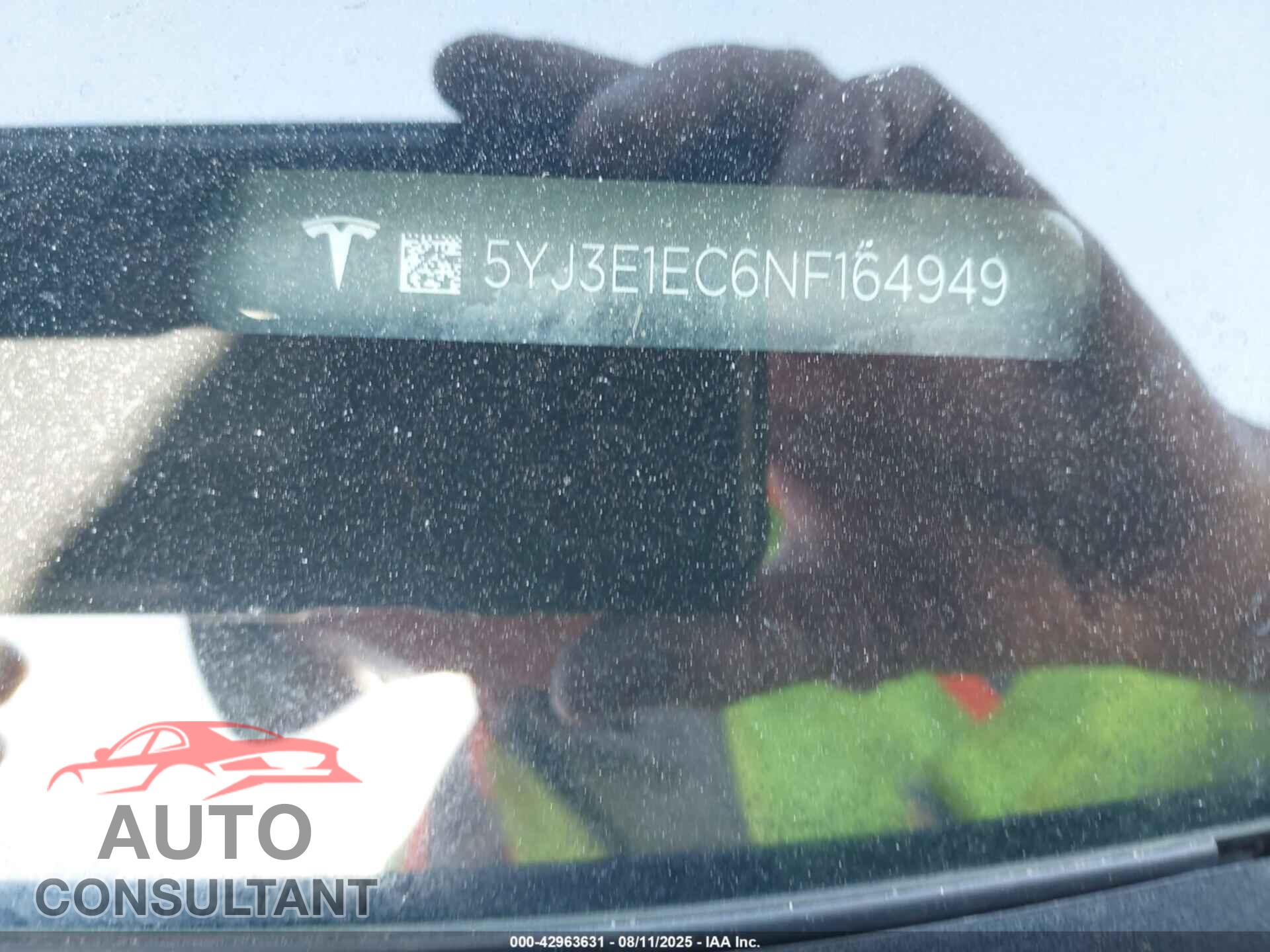 TESLA MODEL 3 2022 - 5YJ3E1EC6NF164949