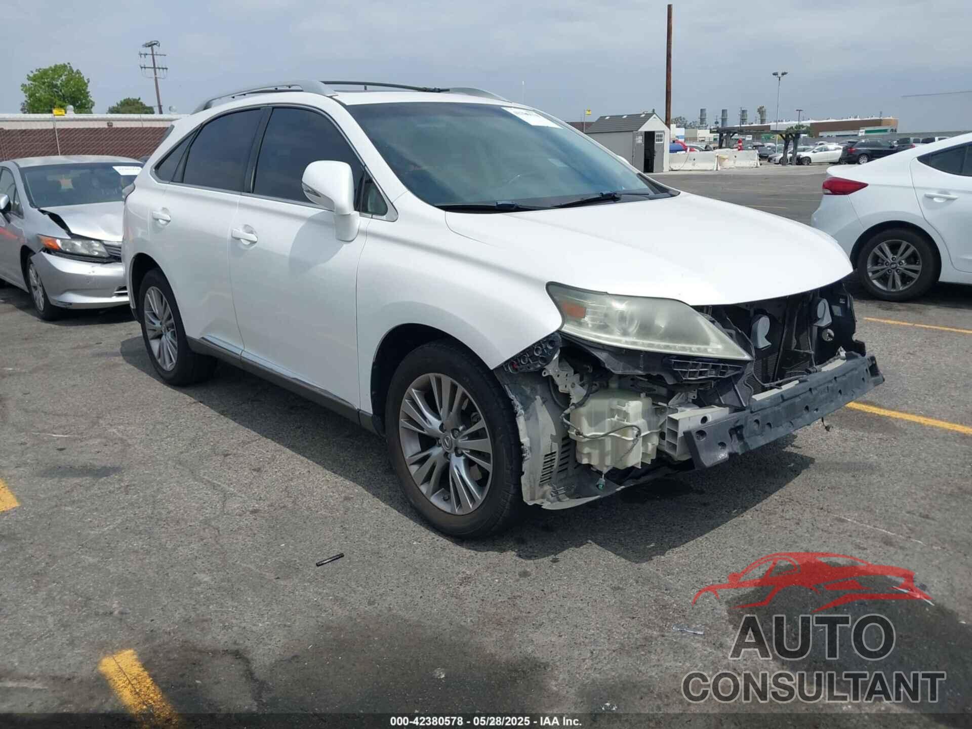 LEXUS RX 350 2013 - 2T2ZK1BA8DC109536