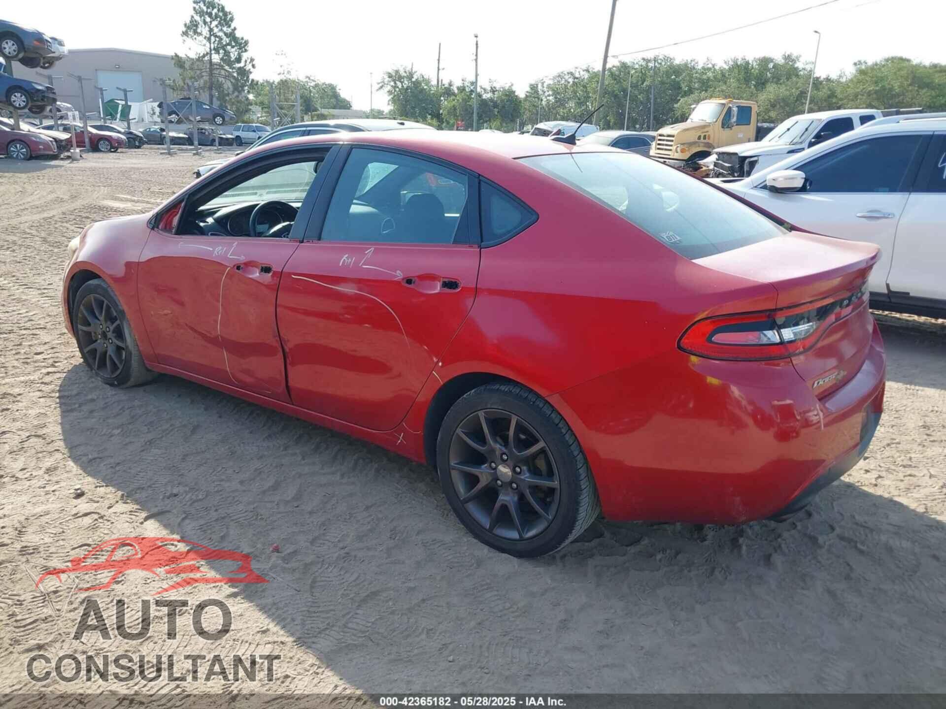 DODGE DART 2015 - 1C3CDFBBXFD405162