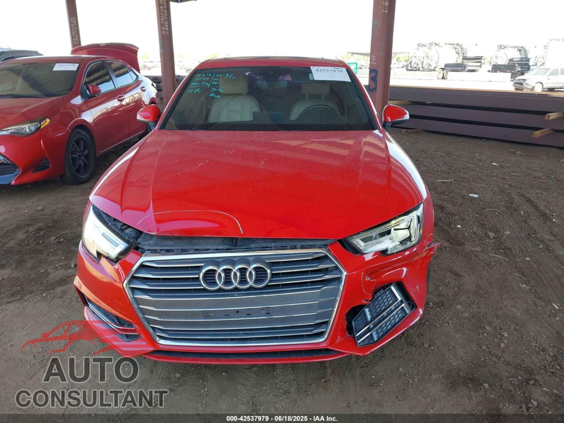 AUDI A4 2017 - WAULNAF41HN024043