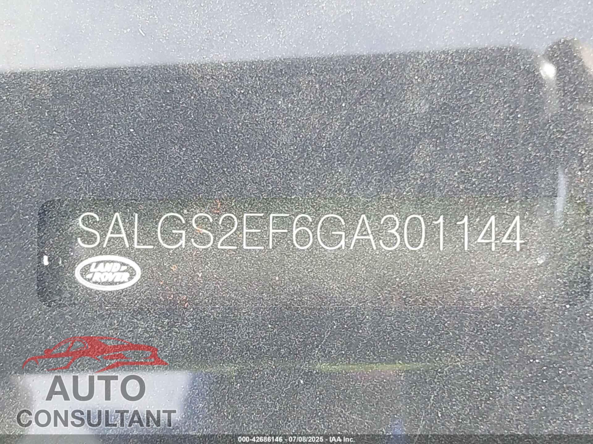 LAND ROVER RANGE ROVER 2016 - SALGS2EF6GA301144
