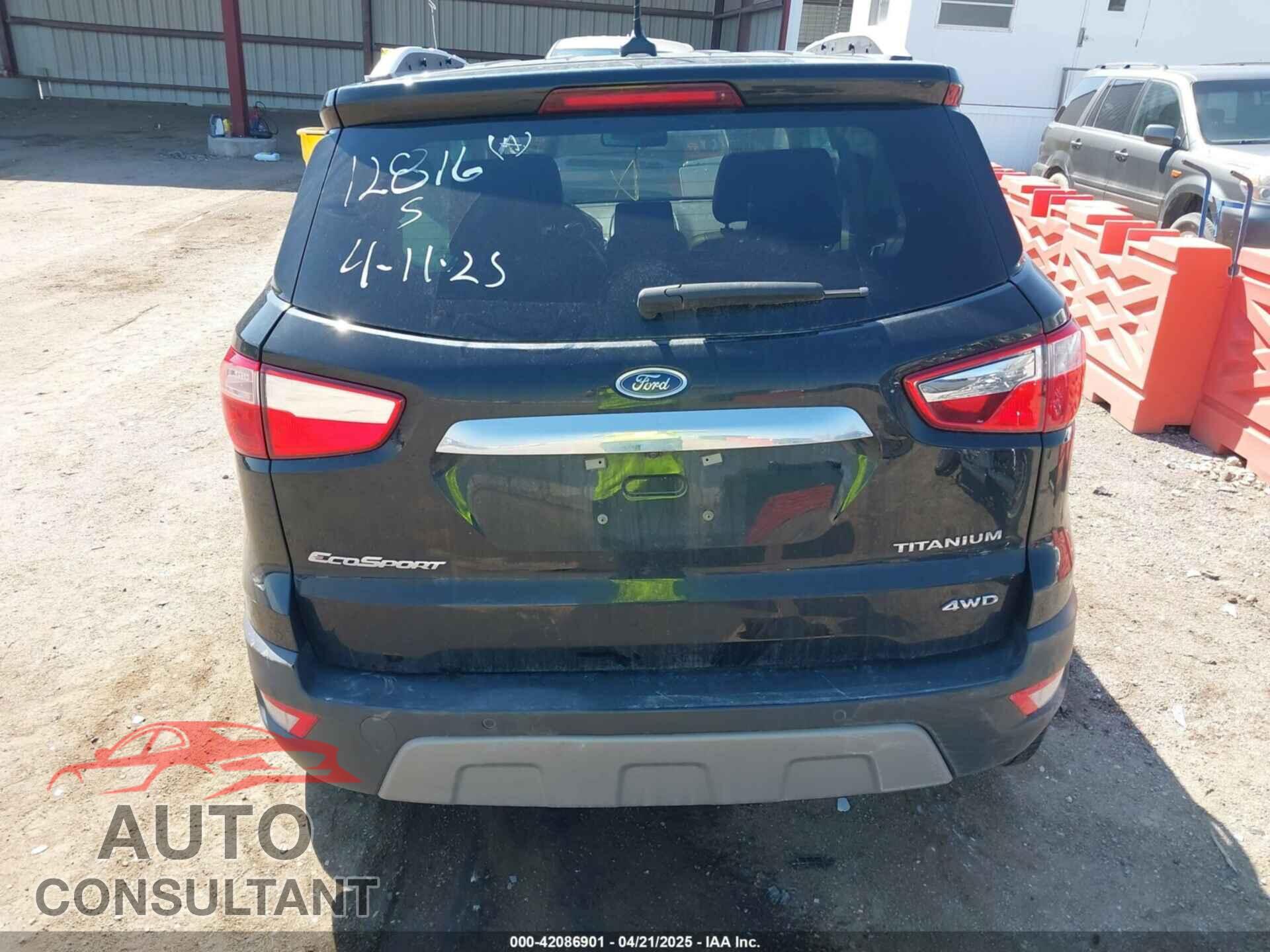 FORD ECOSPORT 2020 - MAJ6S3KL8LC351499