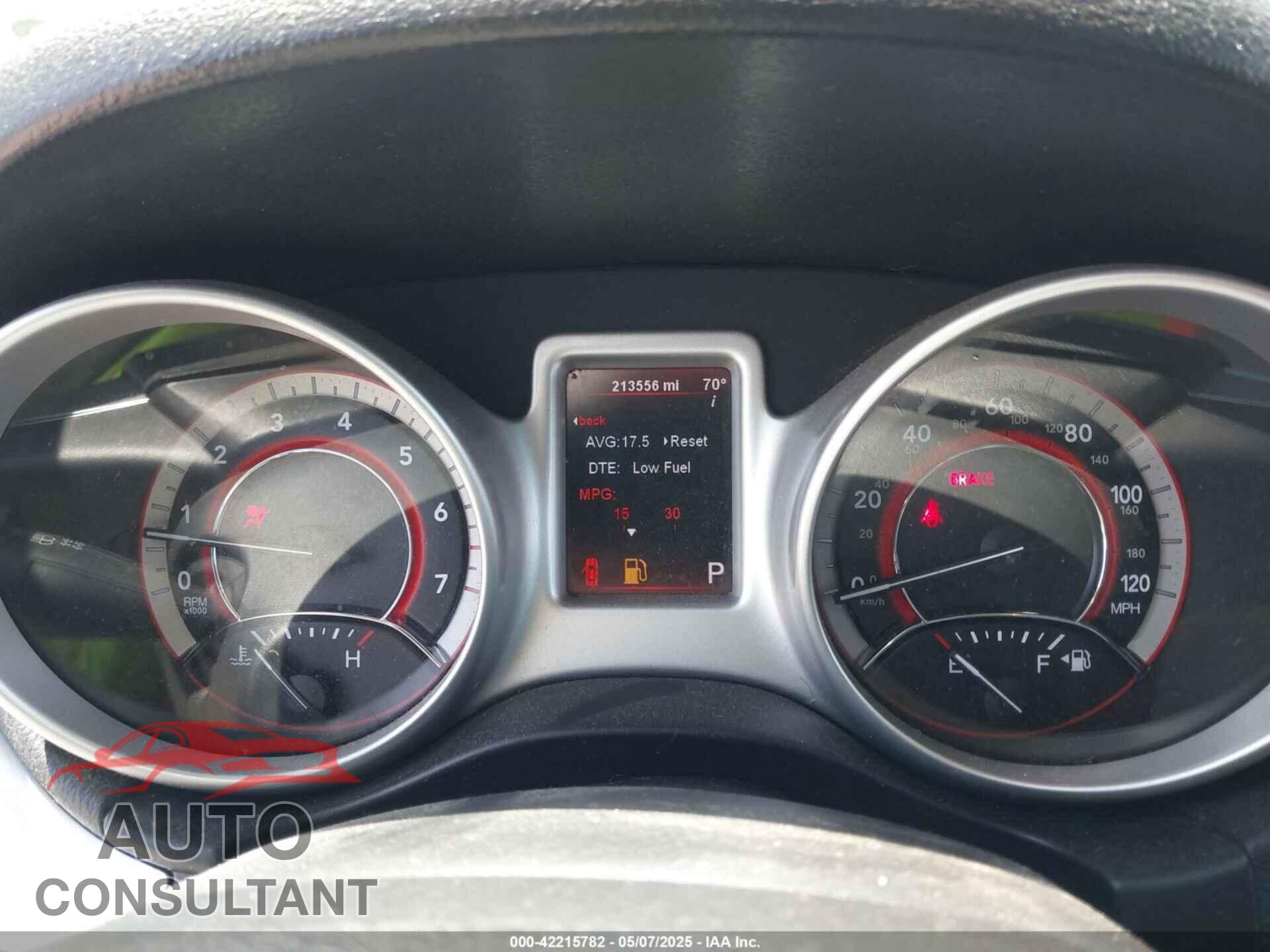 DODGE JOURNEY 2012 - 3C4PDDBG3CT316925