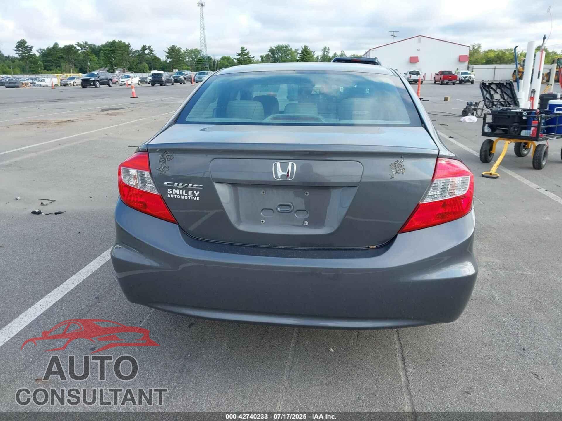 HONDA CIVIC 2012 - 19XFB2F97CE023664