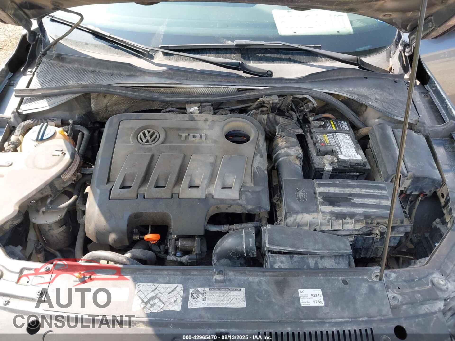 VOLKSWAGEN PASSAT 2013 - 1VWBN7A36DC054139