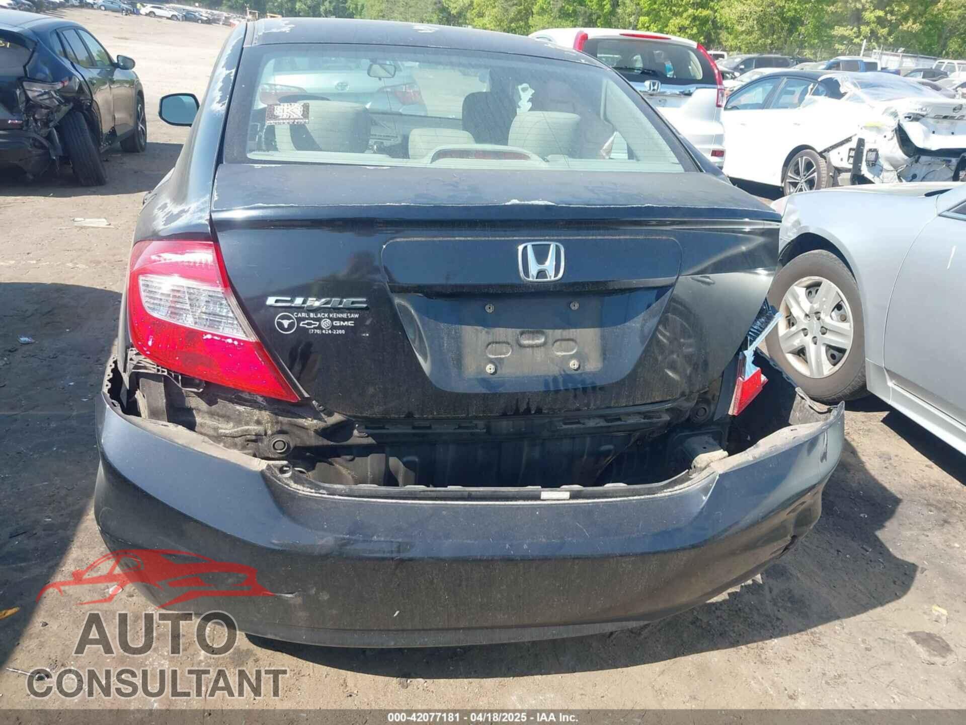 HONDA CIVIC 2012 - 2HGFB2F80CH508015