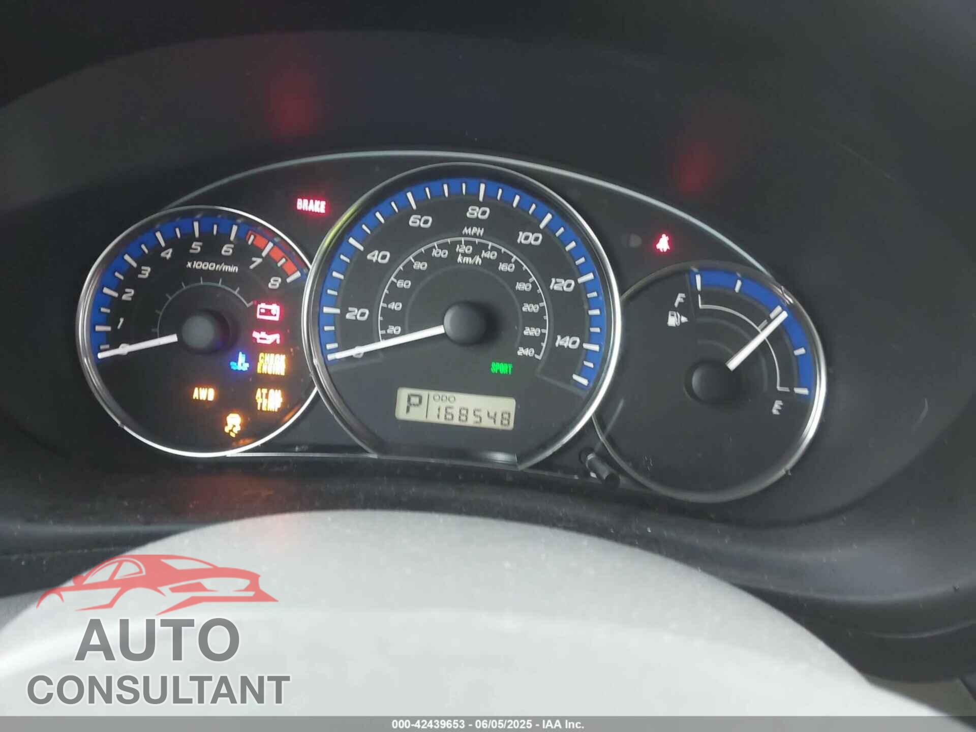 SUBARU FORESTER 2011 - JF2SHBBC6BH740940