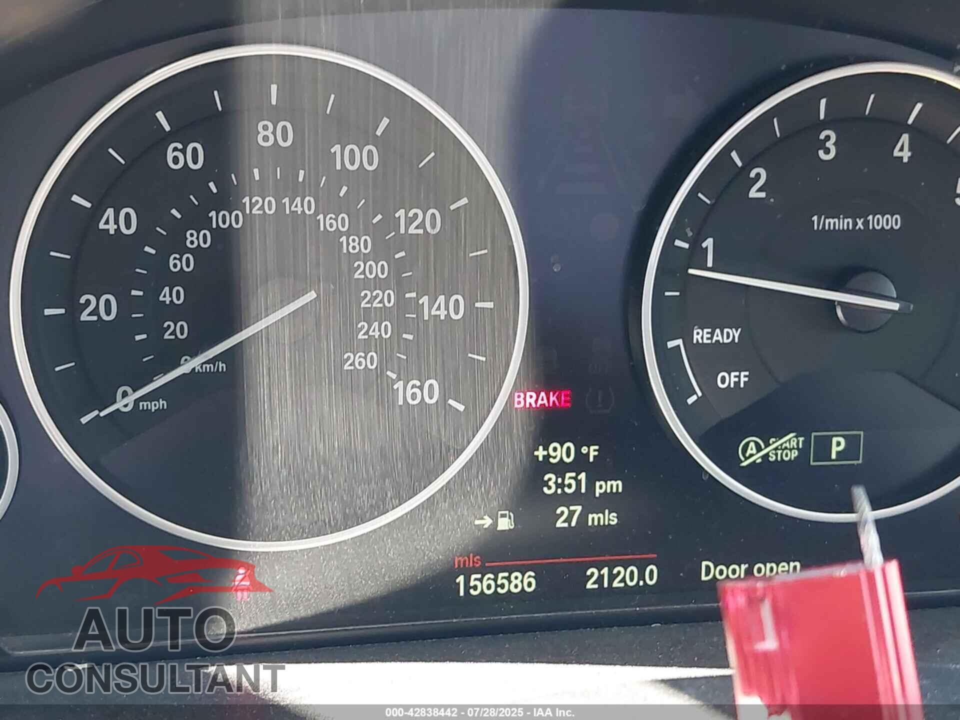 BMW 328I 2013 - WBA3C1C59DF435701