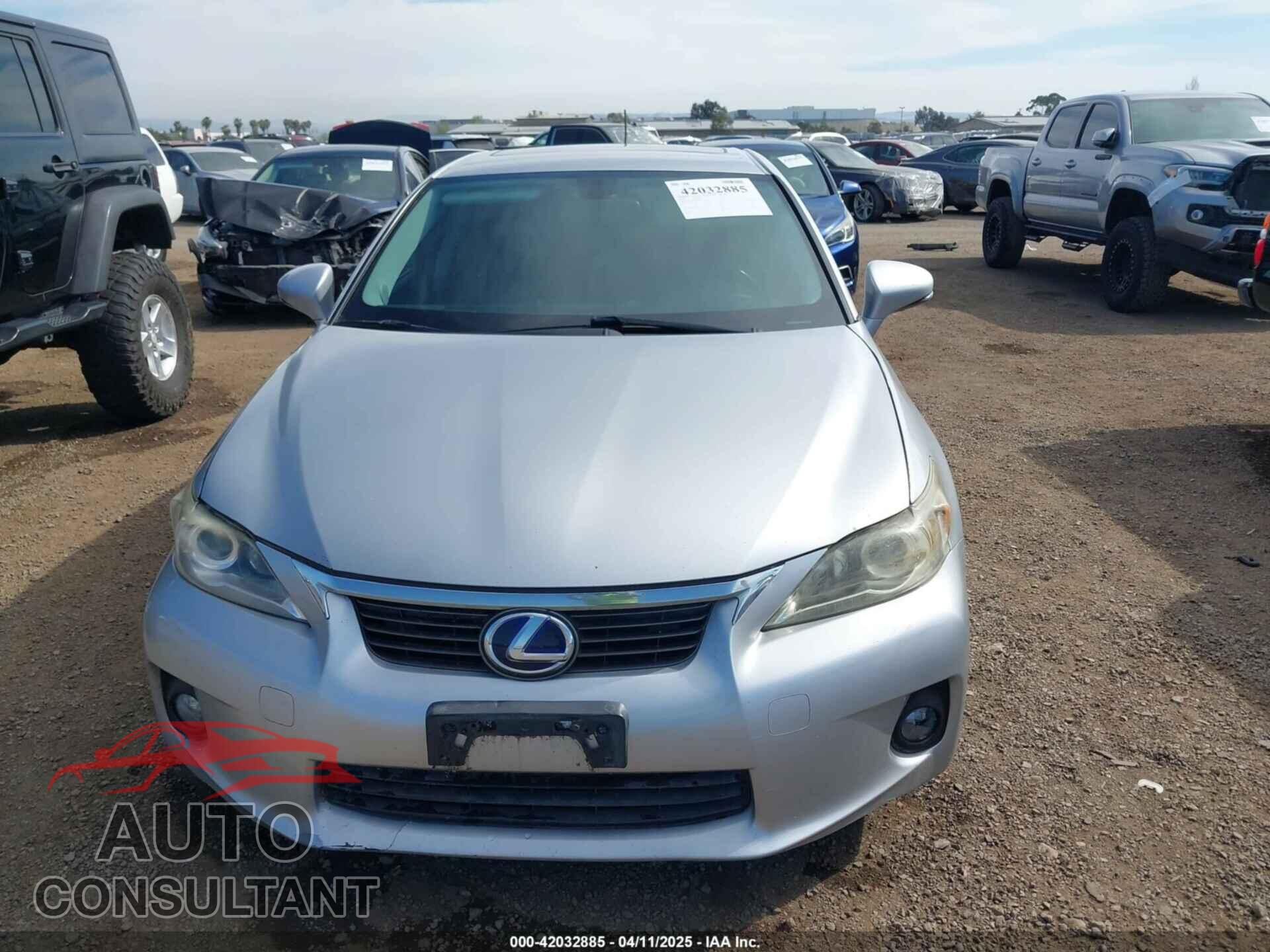 LEXUS CT 2012 - JTHKD5BH0C2054726