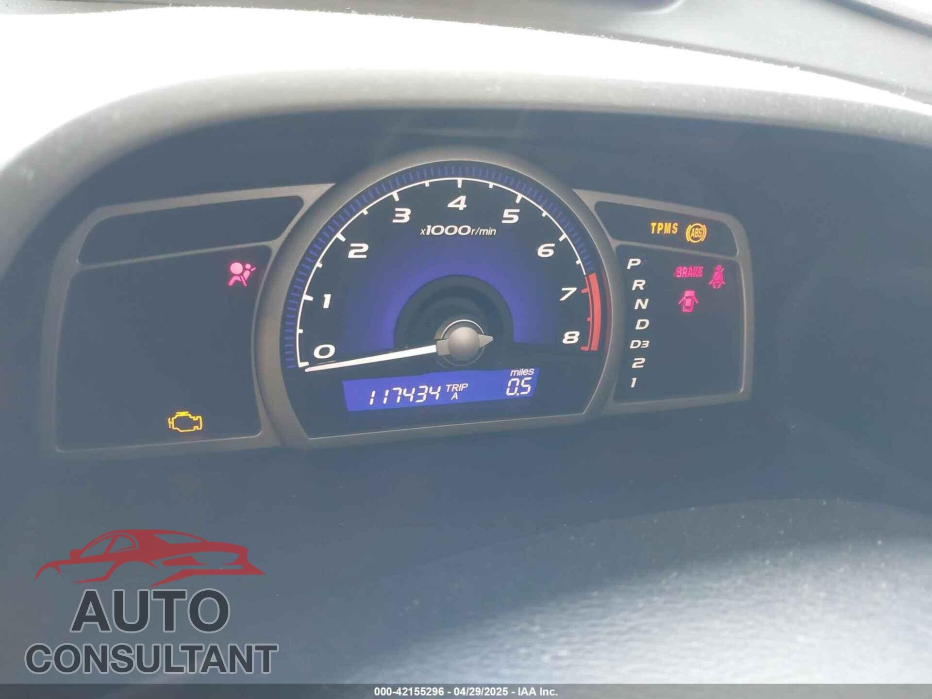 HONDA CIVIC 2011 - 19XFA1F52BE021796