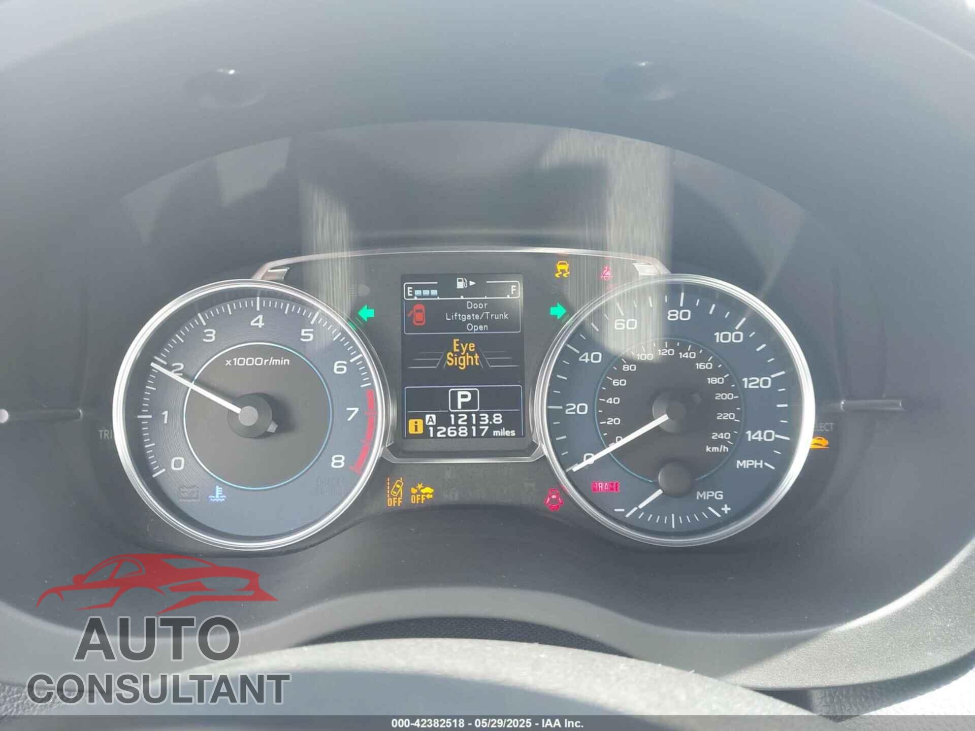 SUBARU CROSSTREK 2017 - JF2GPADC2H8228598