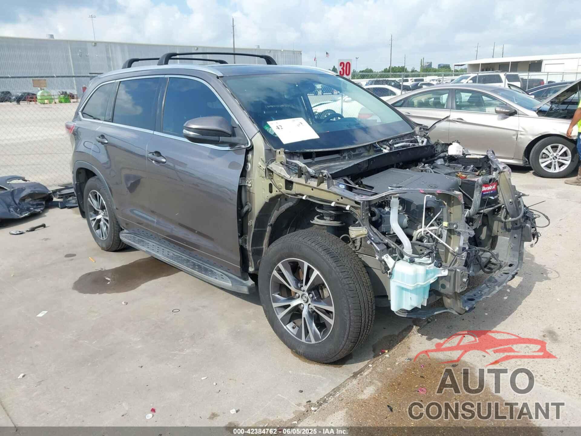 TOYOTA HIGHLANDER 2016 - 5TDKKRFHXGS152962
