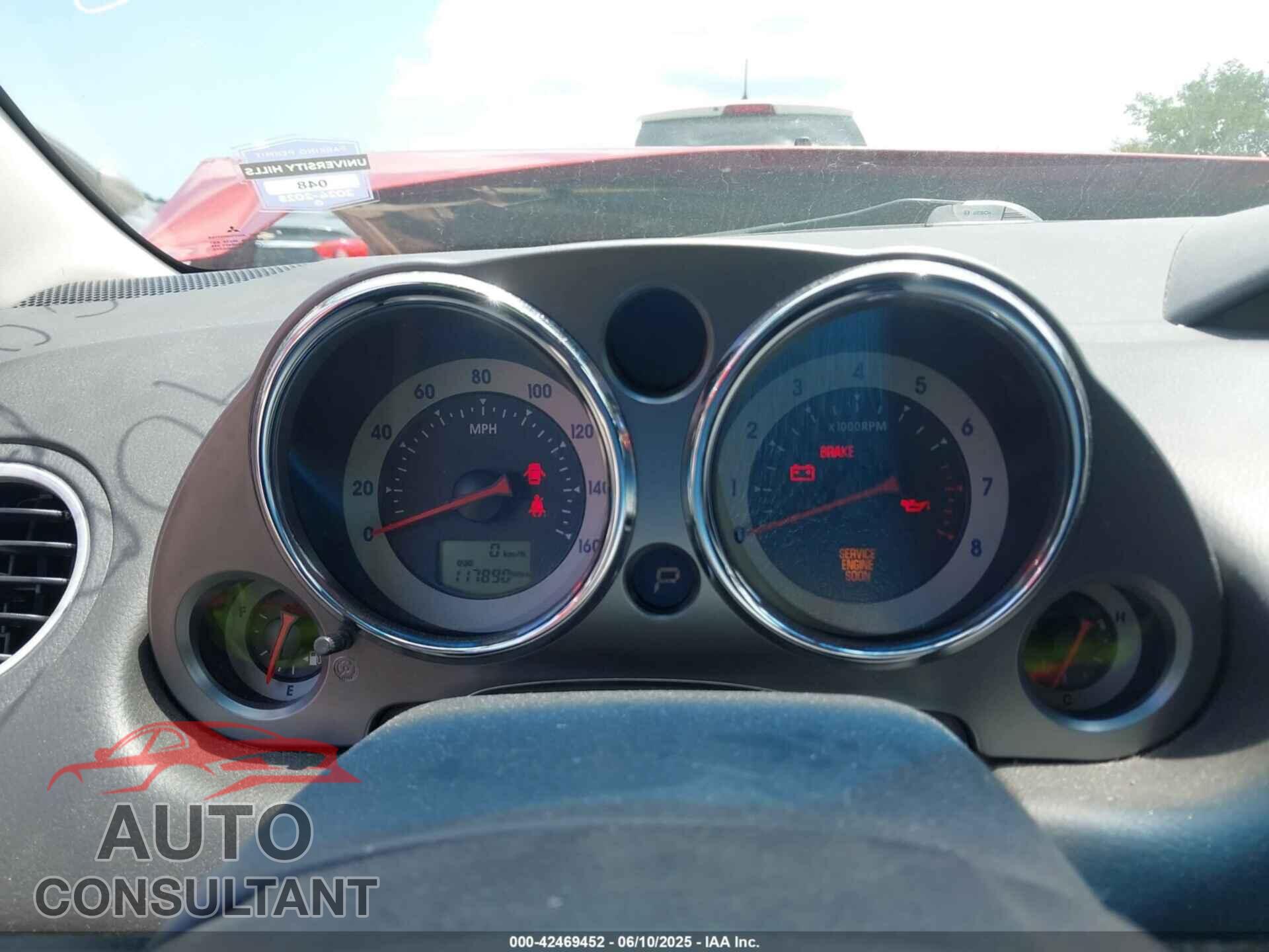 MITSUBISHI ECLIPSE 2012 - 4A31K5DF0CE004645